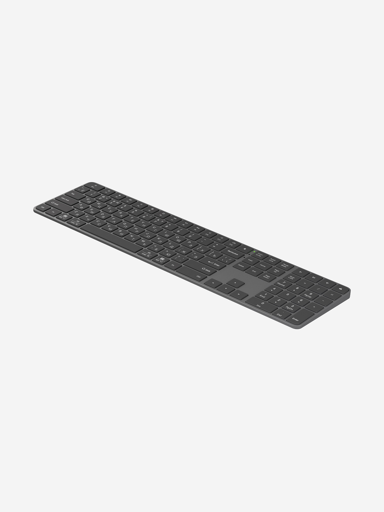 Изображение товара Беспроводная клавиатура c цифровым блоком Deppa Alum Max Keyboard 500 мАч, 2.4G / Bluetooth, ножничная, алюминиевый корпус Изображение товара Беспроводная клавиатура c цифровым блоком Deppa Alum Max Keyboard 500 мАч, 2.4G / Bluetooth, ножничная, алюминиевый корпус