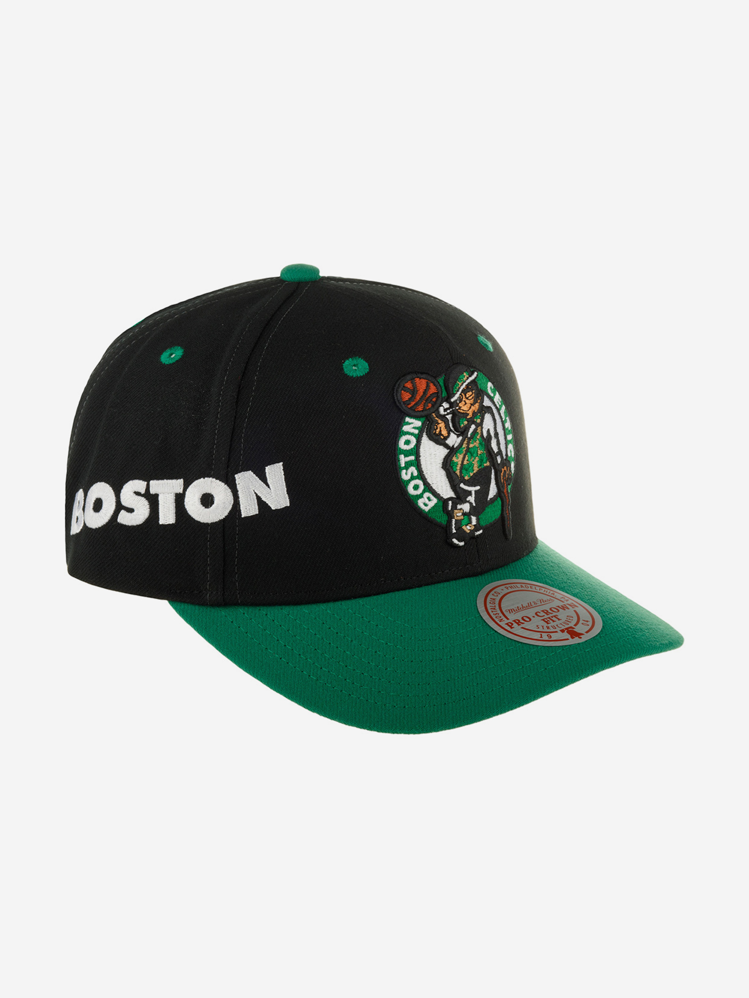 Бейсболка MITCHELL NESS HHSS7310-BCEYYPPPBLCK Boston Celtics NBA (черный), Черный 59-168XDOXM4K-33, размер Без размера - фото 2