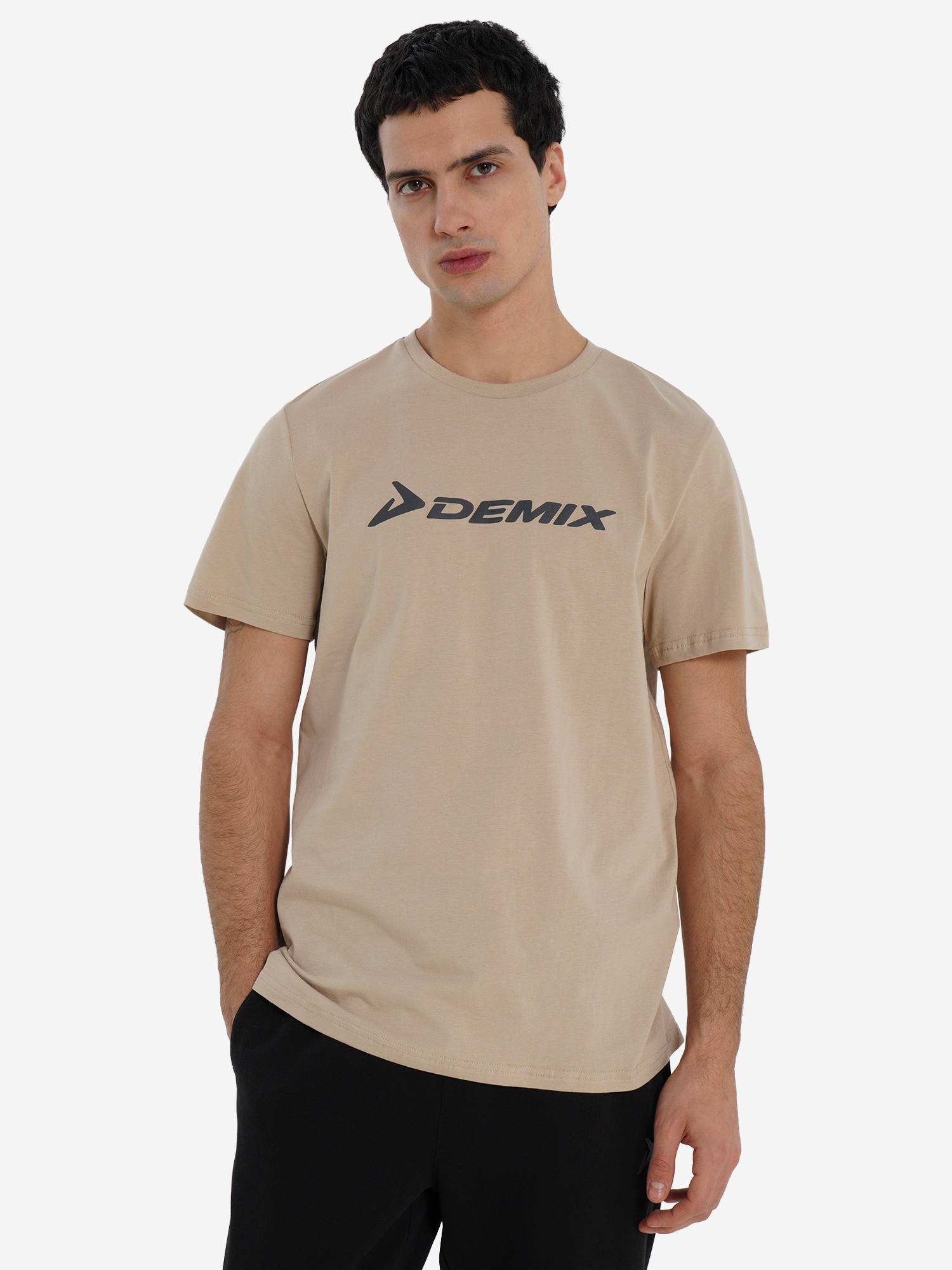 Футболка мужская оверсайз Demix Basic, бежевый, арт. 35280