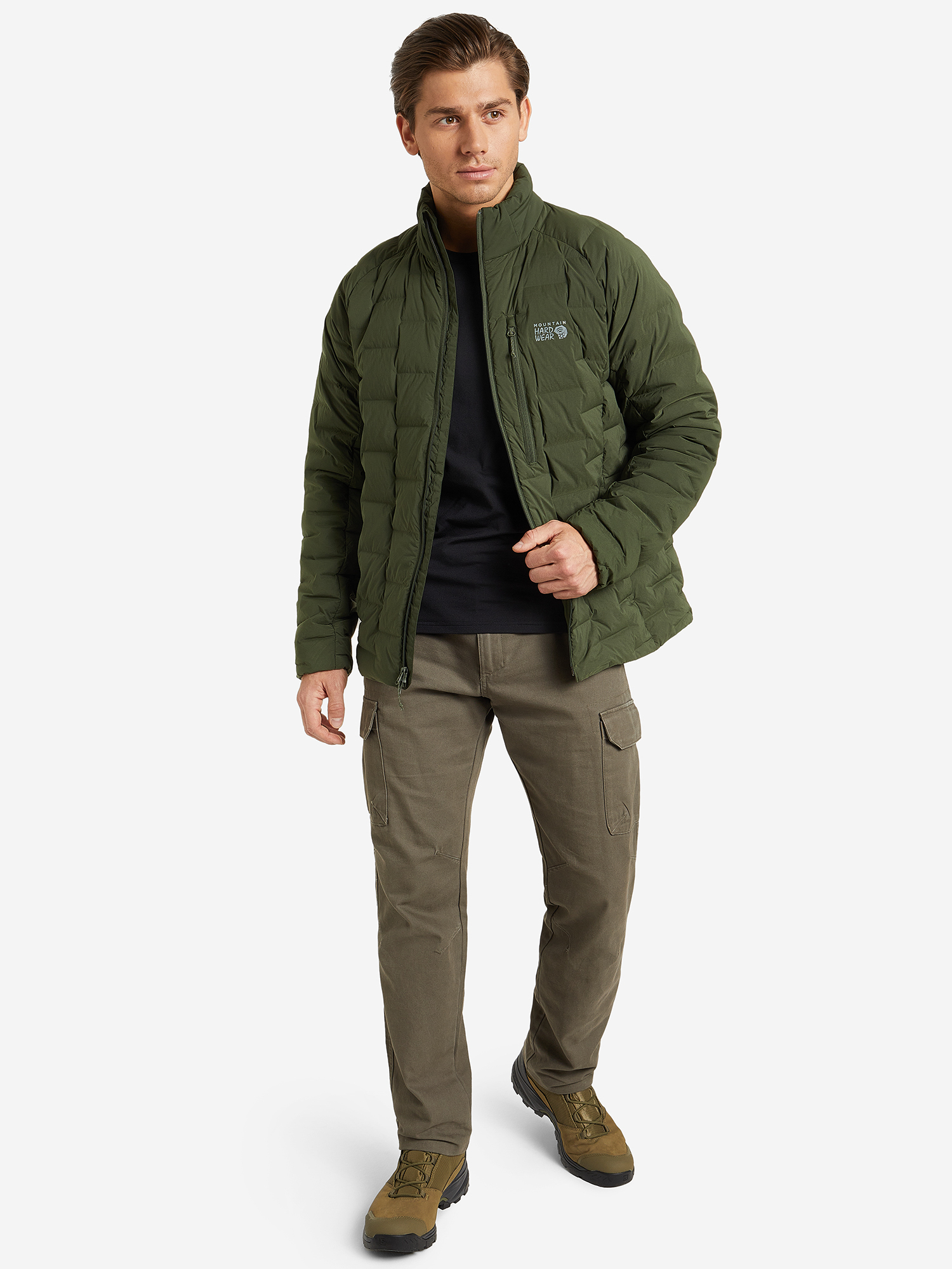 Пуховик мужской Mountain Hardwear Stretchdown™ Jacket, Зеленый 1942921MHW-347, размер 48-50 - фото 3