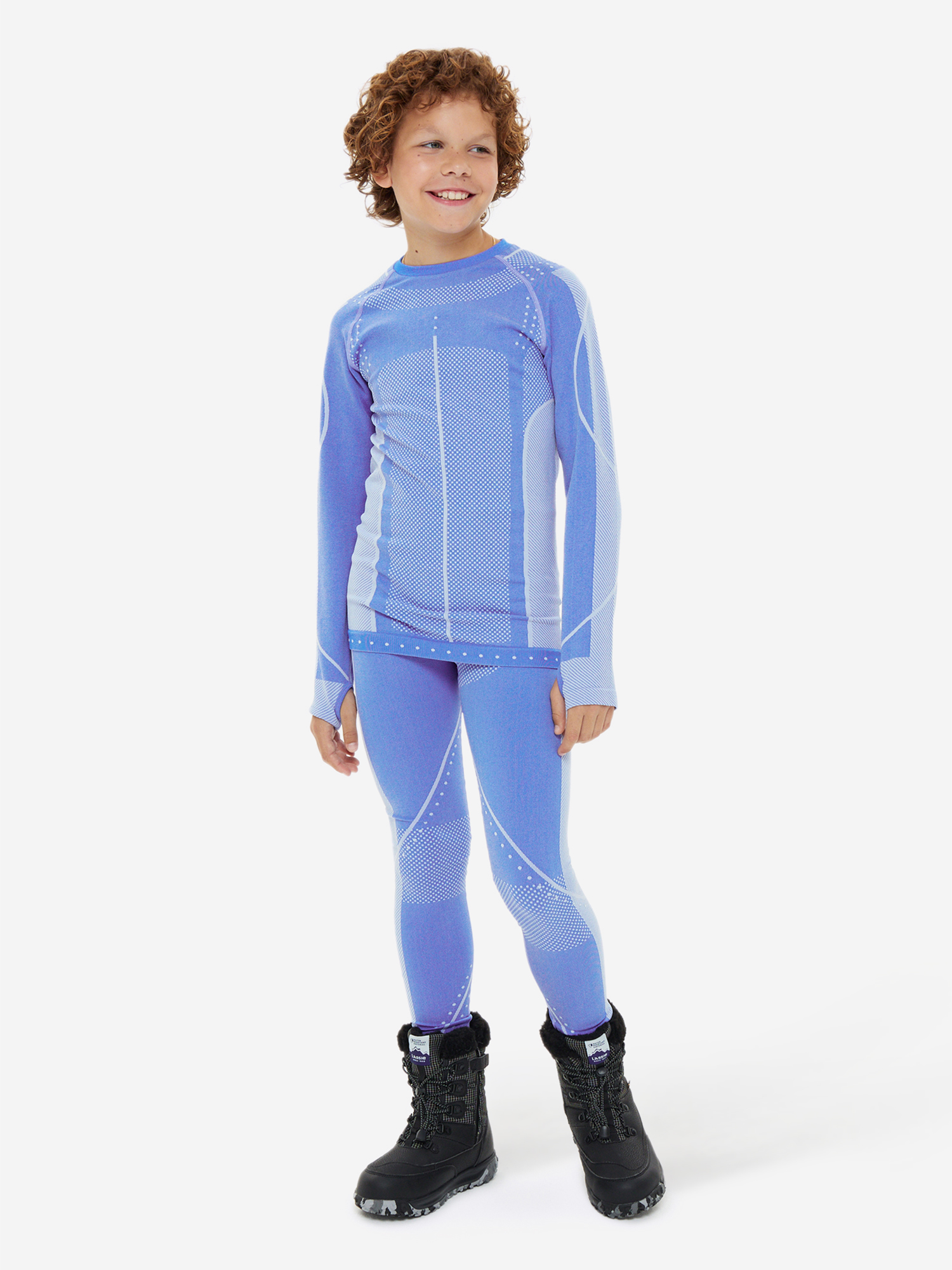 Комплект термобелья для мальчиков Lassie Puska, синий, арт. 73205402l10-6670