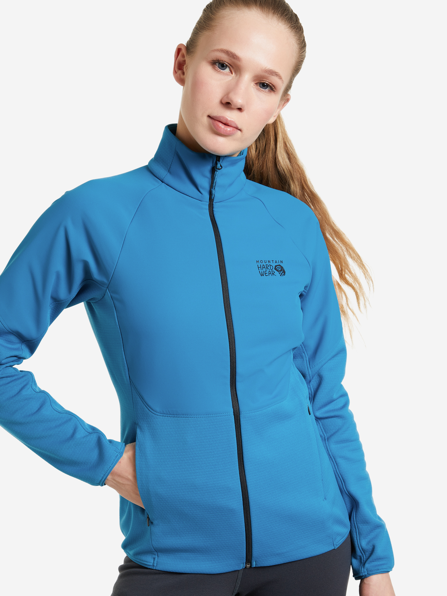 Джемпер флисовый женский Mountain Hardwear Stratus Range Full Zip, Синий