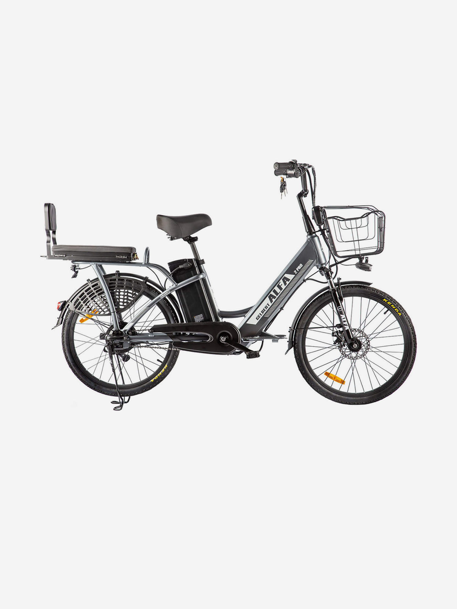 Изображение товара Электровелосипед Gelbert ALFA 2 PRO Серый для велоспорта