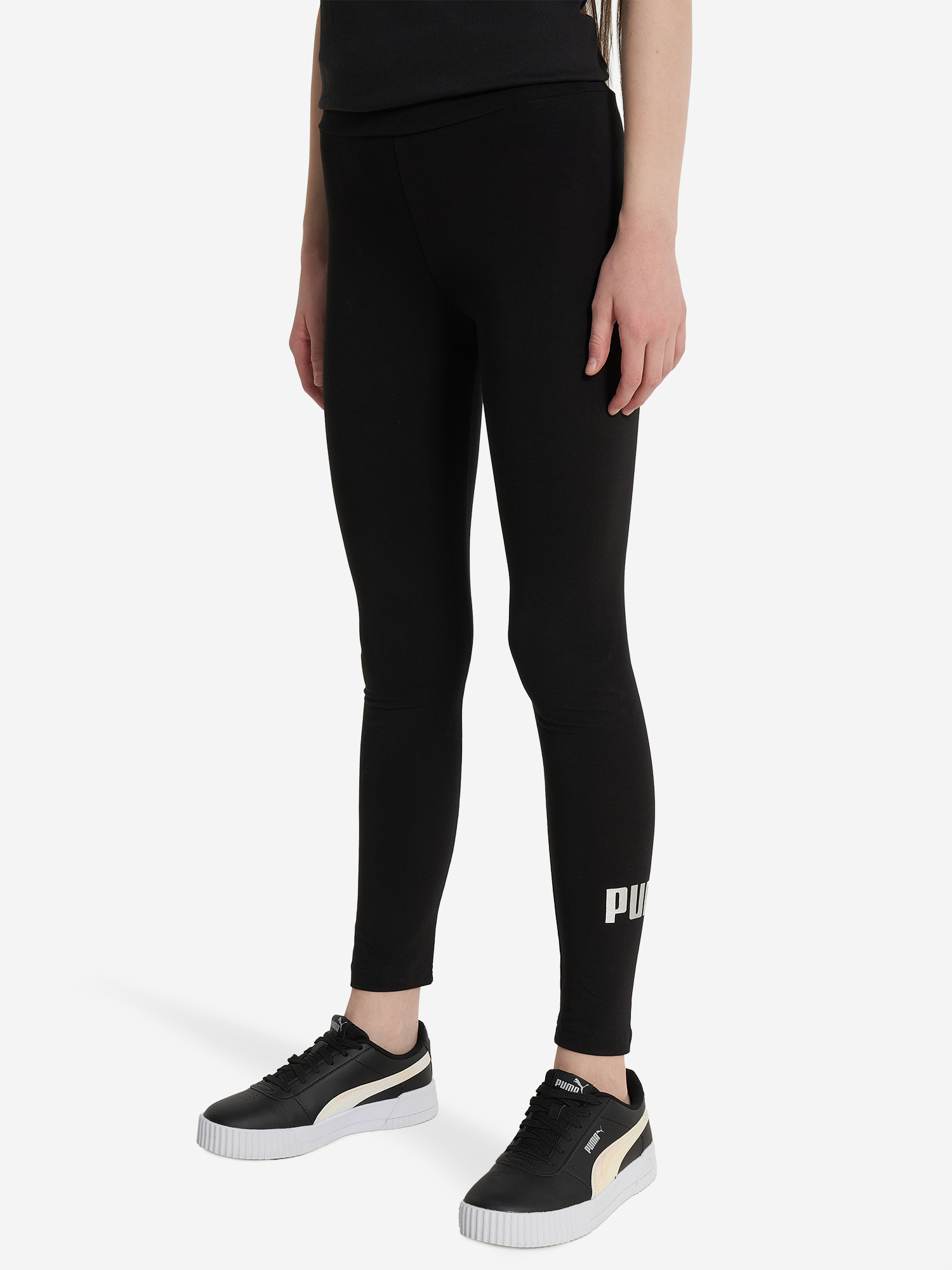 Легинсы для девочек Puma ESS+ Logo, Черный 2