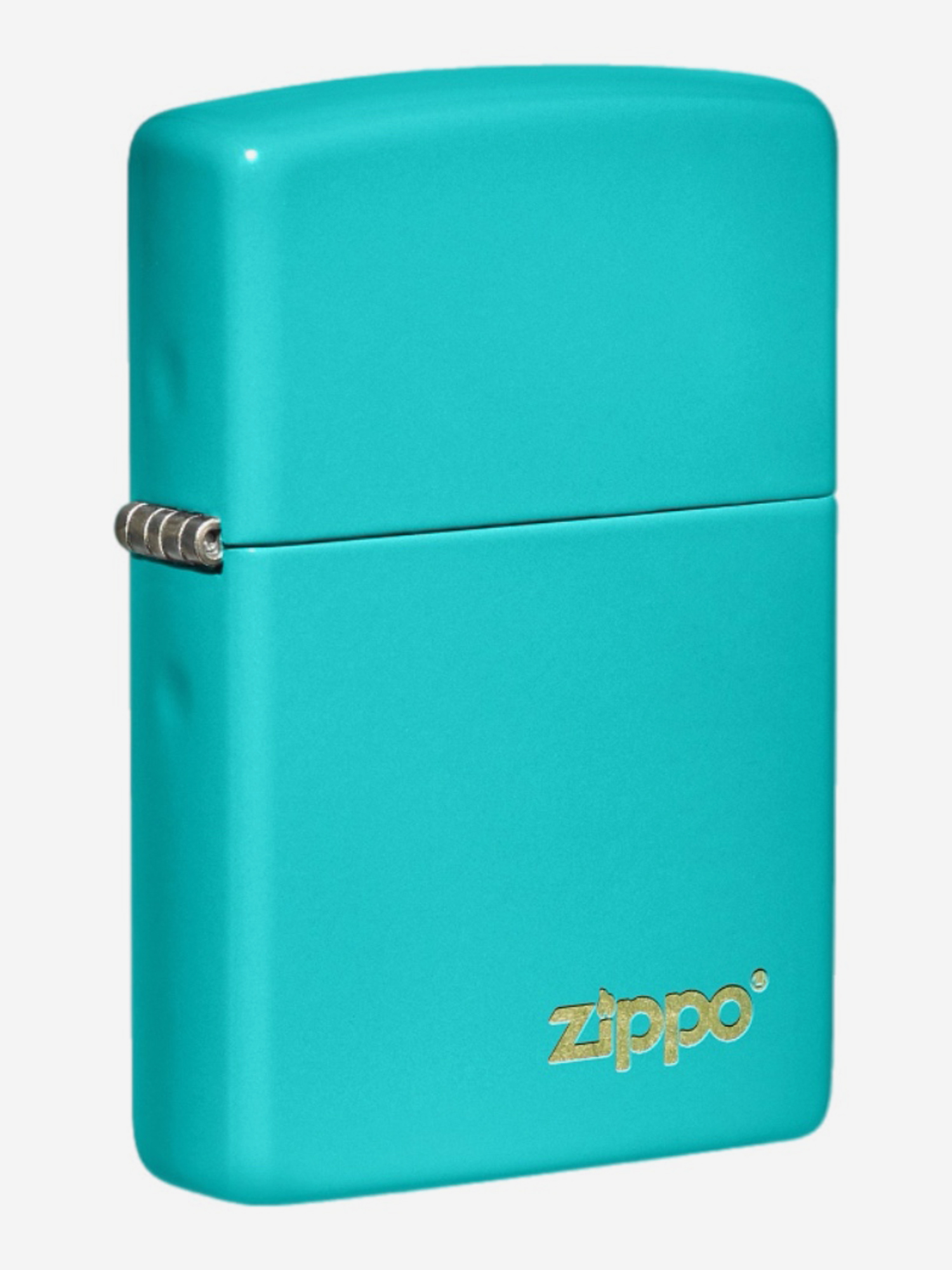 

Зажигалка бензиновая ZIPPO 49454ZL Classic Logo Flat Turquoise, Голубой