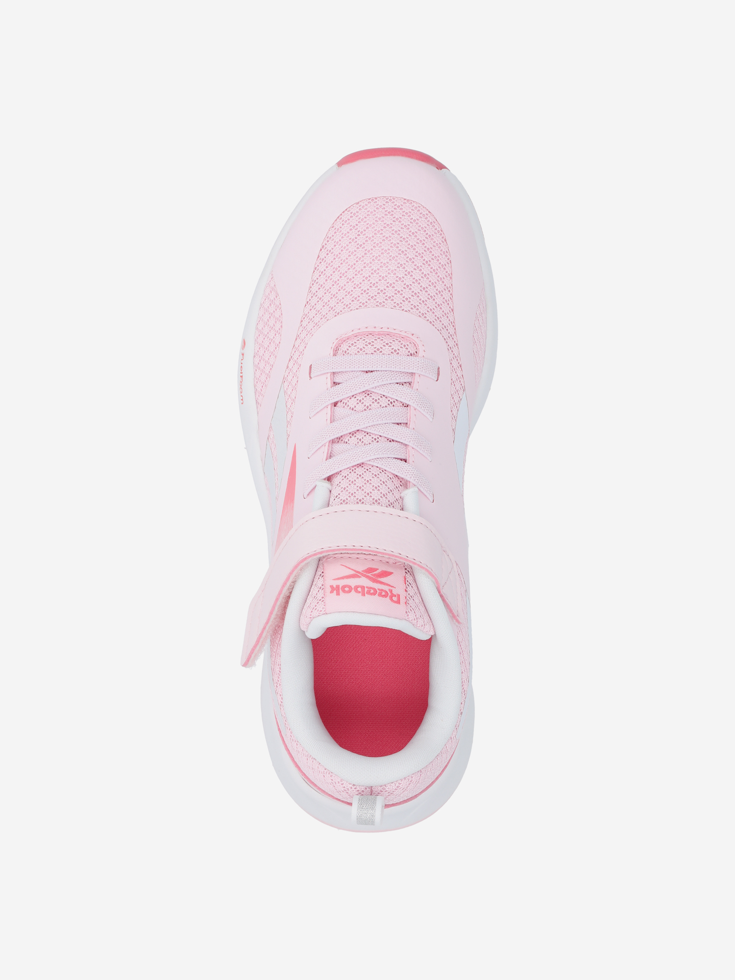 фото Кроссовки для девочек reebok energen run elastic lace & top strap, розовый