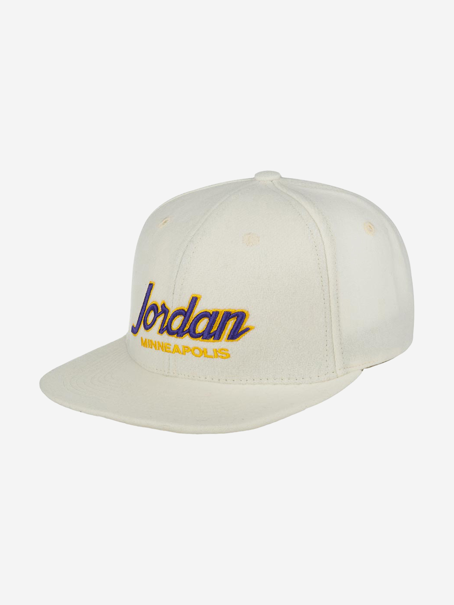 

Бейсболка с прямым козырьком HOOD 100-MWL006-MN011-WH Jordan Sub Script 3D (белый), Белый