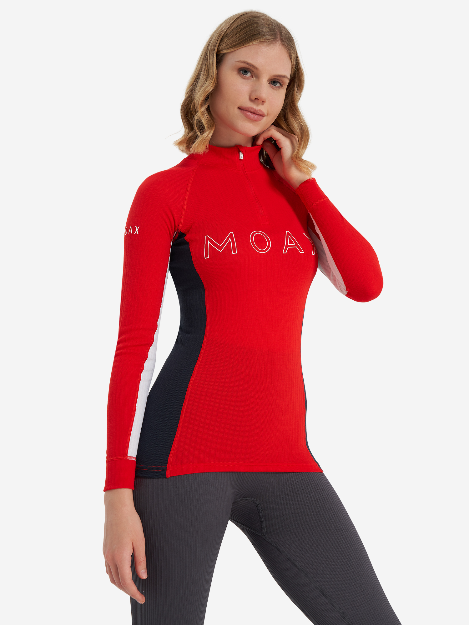 Изображение товара Женское термобелье Moaxsport Race ярко-красное для зимних видов спорта