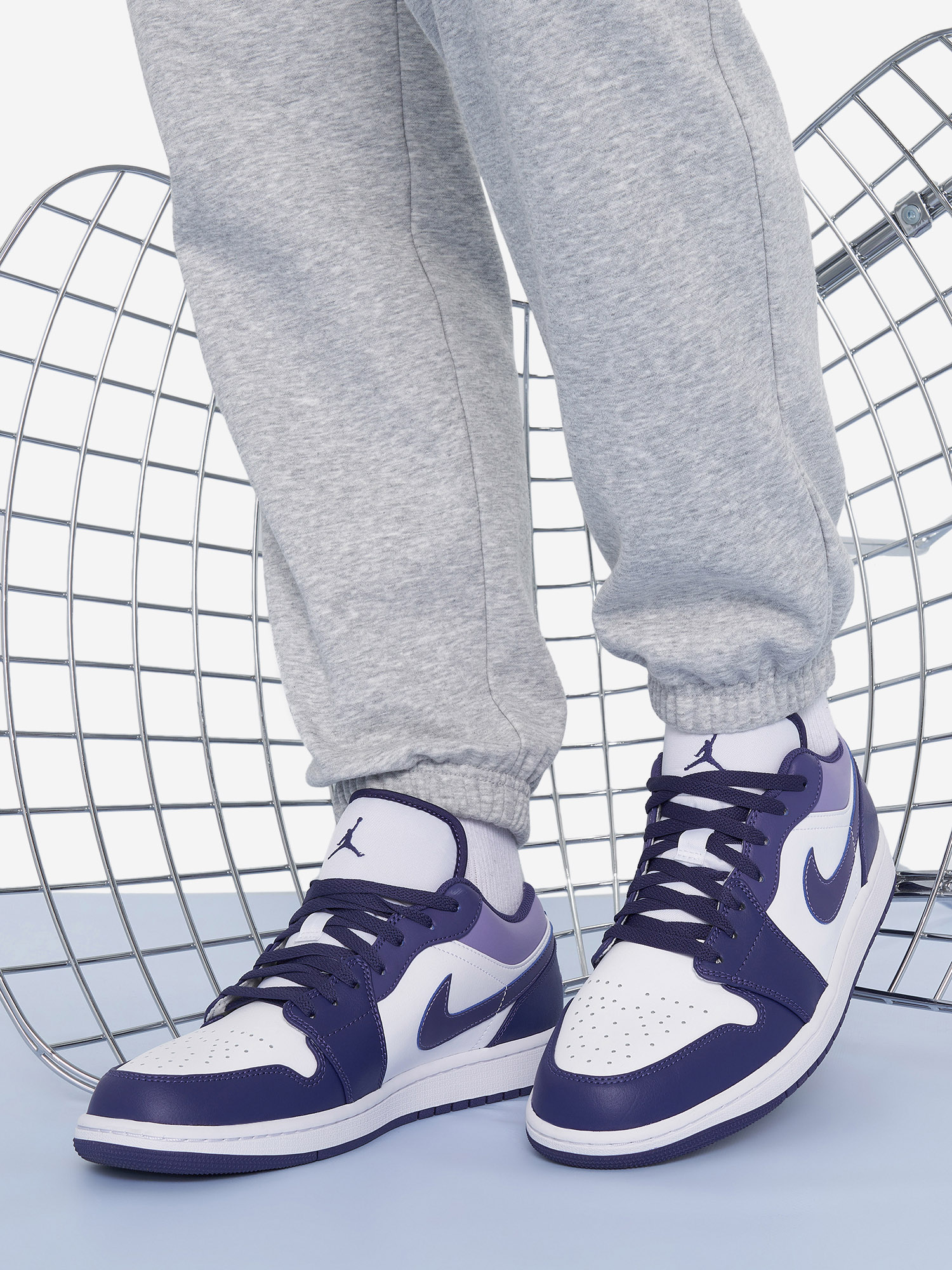 Кеды мужские Nike Air Jordan 1 Low, Синий кроссовки для мальчиков nike revolution 6 nn tdv синий