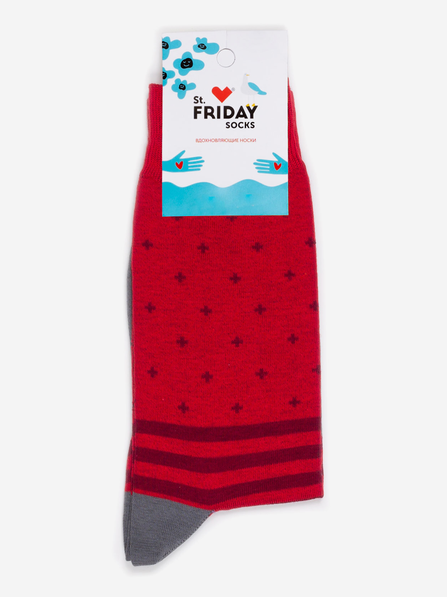

Носки с узорами St.Friday Socks с горошинами Красные, Красный