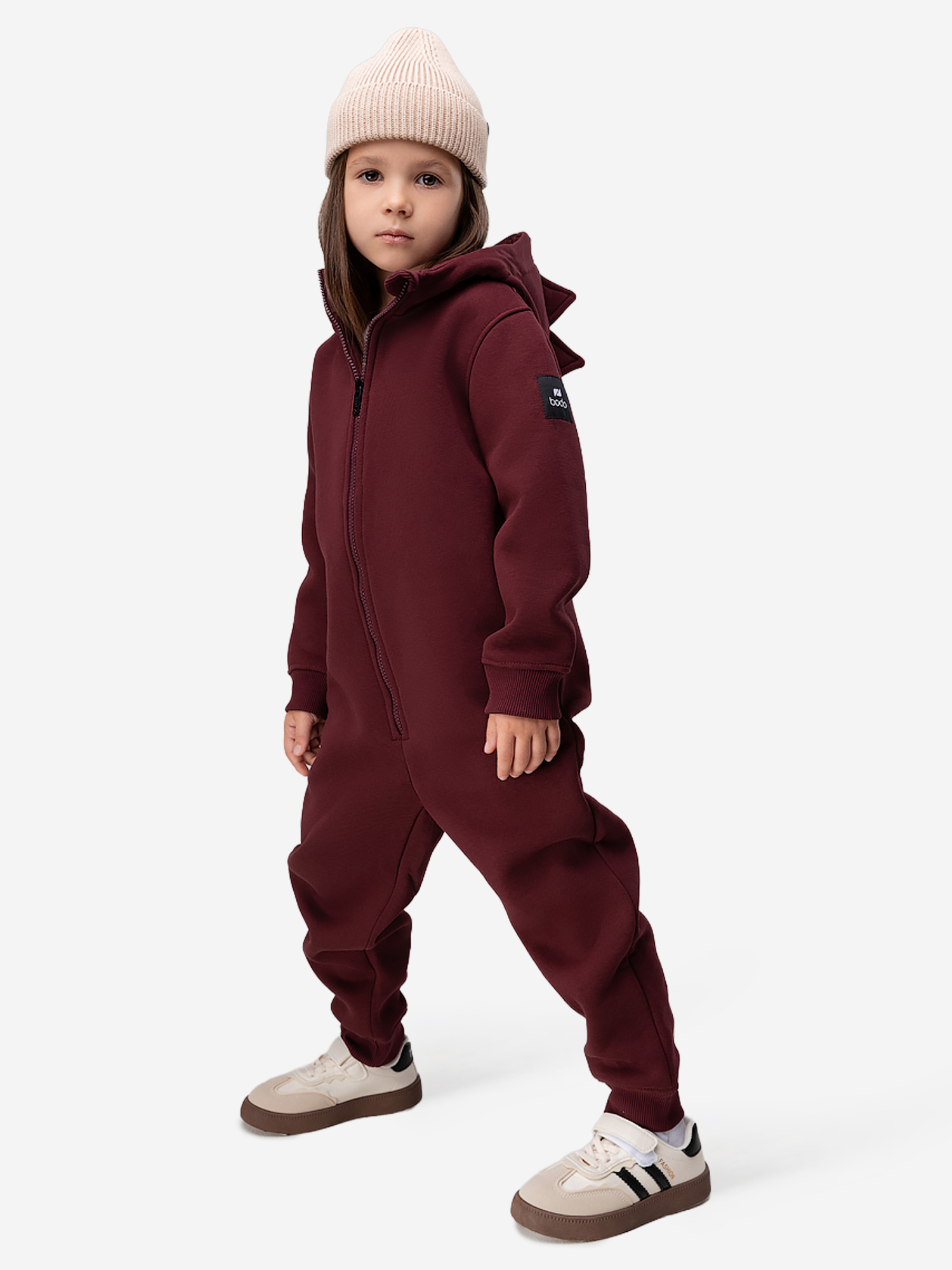 Изображение товара Комбинезон утепленный для девочек bodo бордовый демисезонный всесезонный