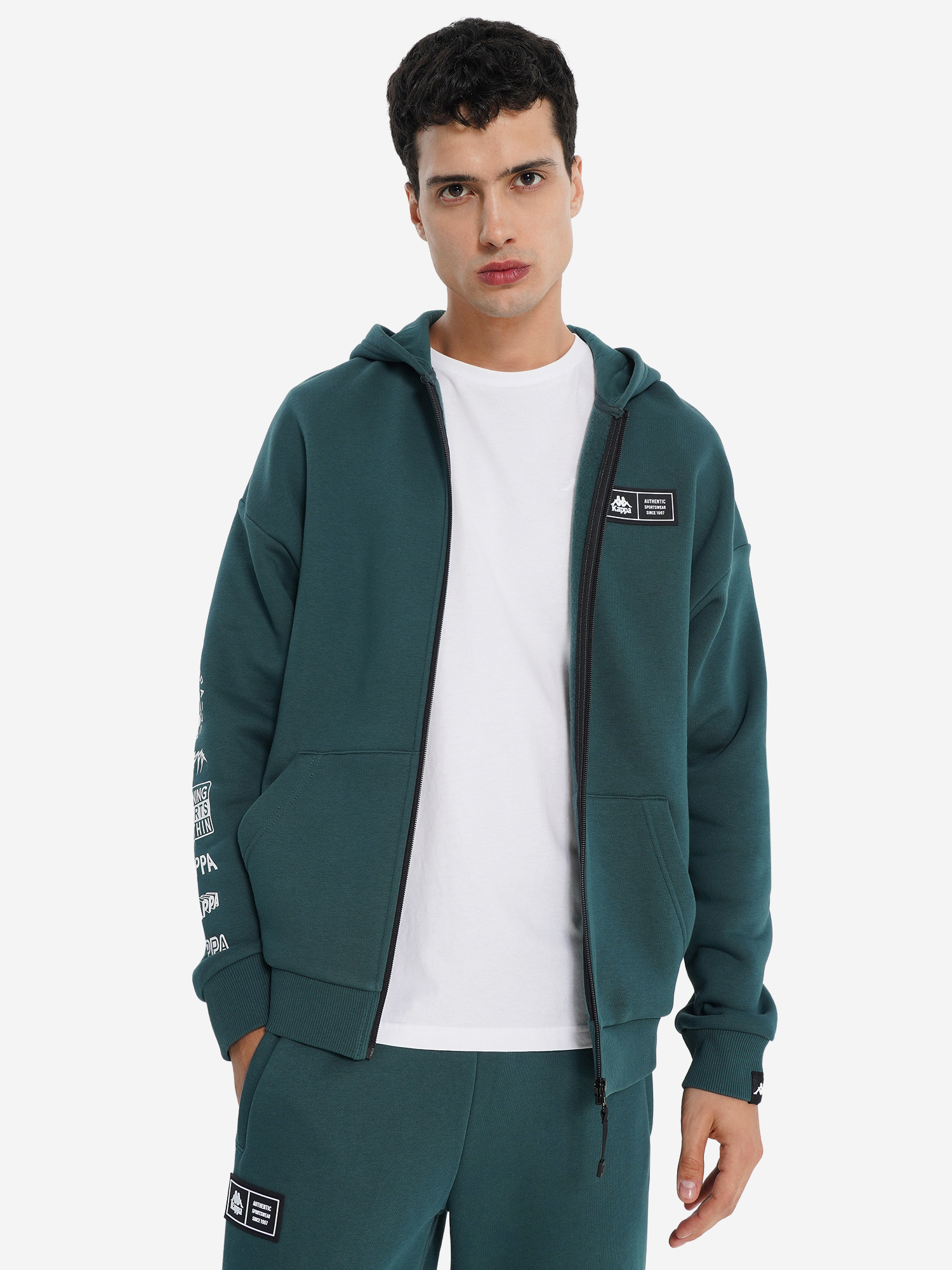 

Толстовка мужская оверсайз Kappa, Зеленый