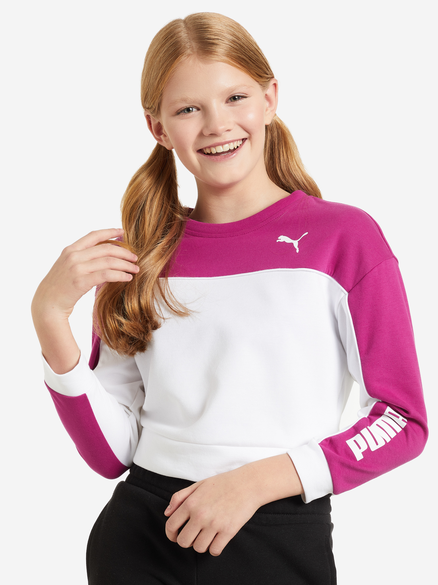 

Свитшот для девочек PUMA Modern Sports Crew, Белый