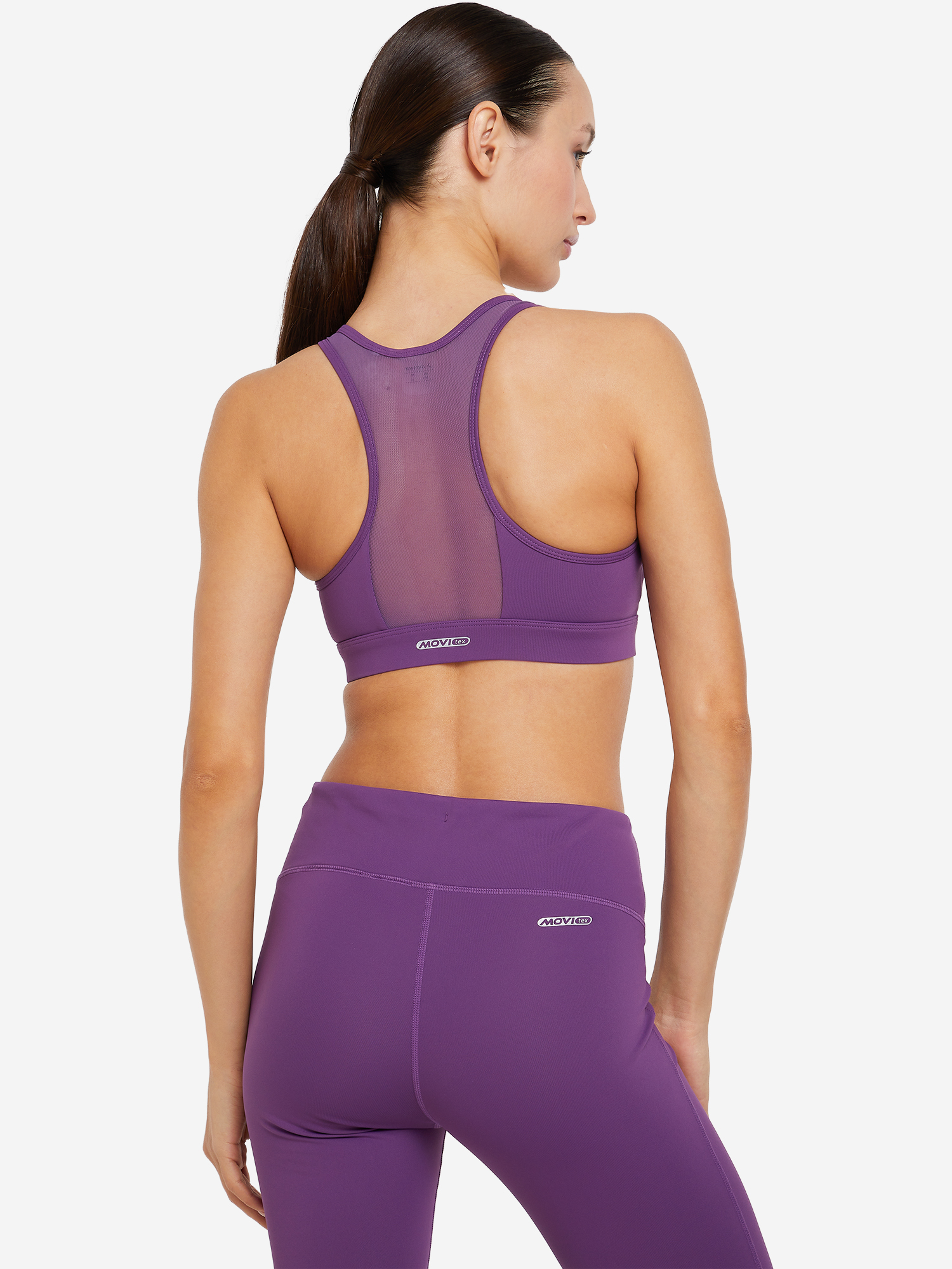 Спортивный топ бра Demix ActiveMove Urban Mesh Back, Фиолетовый 122307DMX-P3, размер RUS 44 | EUR S/36 - фото 2