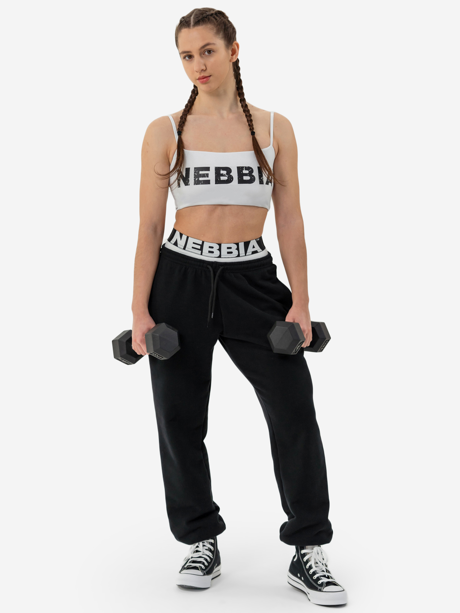 Брюки спортивные женские NEBBIA Gym sweatpants MUSCLE MOMMY 623, Черный 623BLACKSRCYN2B-#0000011, размер 40 - фото 2