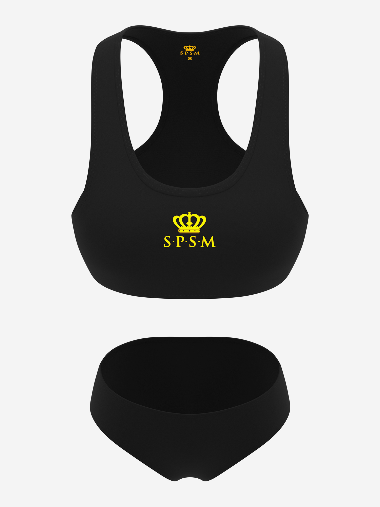 Изображение товара Купальник раздельный SPSM черный для плавания и тренировок детей женщин