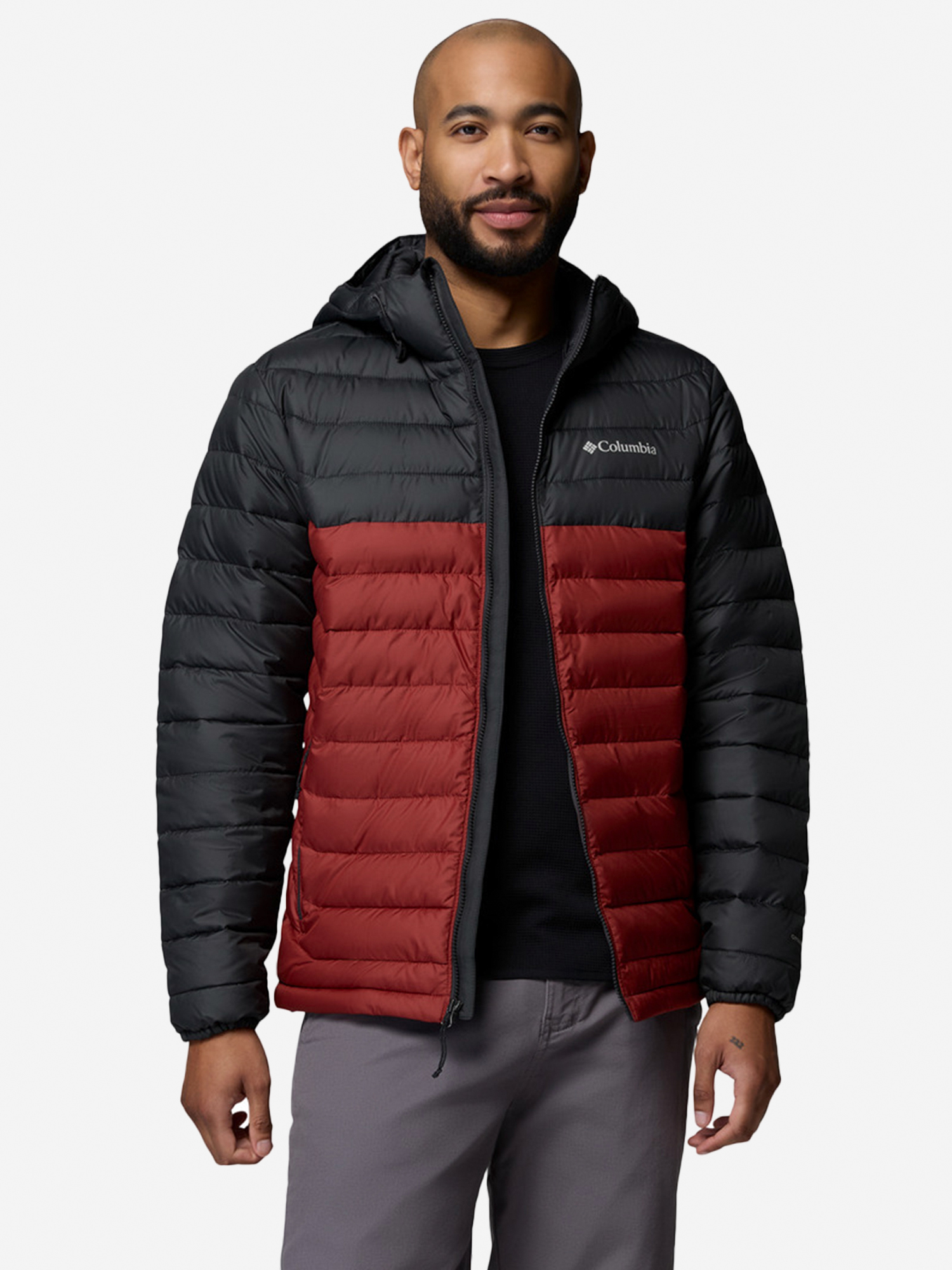 Изображение товара Пуховик мужской Columbia Powder Lite II Hooded Jacket, Темно-красный Изображение товара Пуховик мужской Columbia Powder Lite II Hooded Jacket, Темно-красный