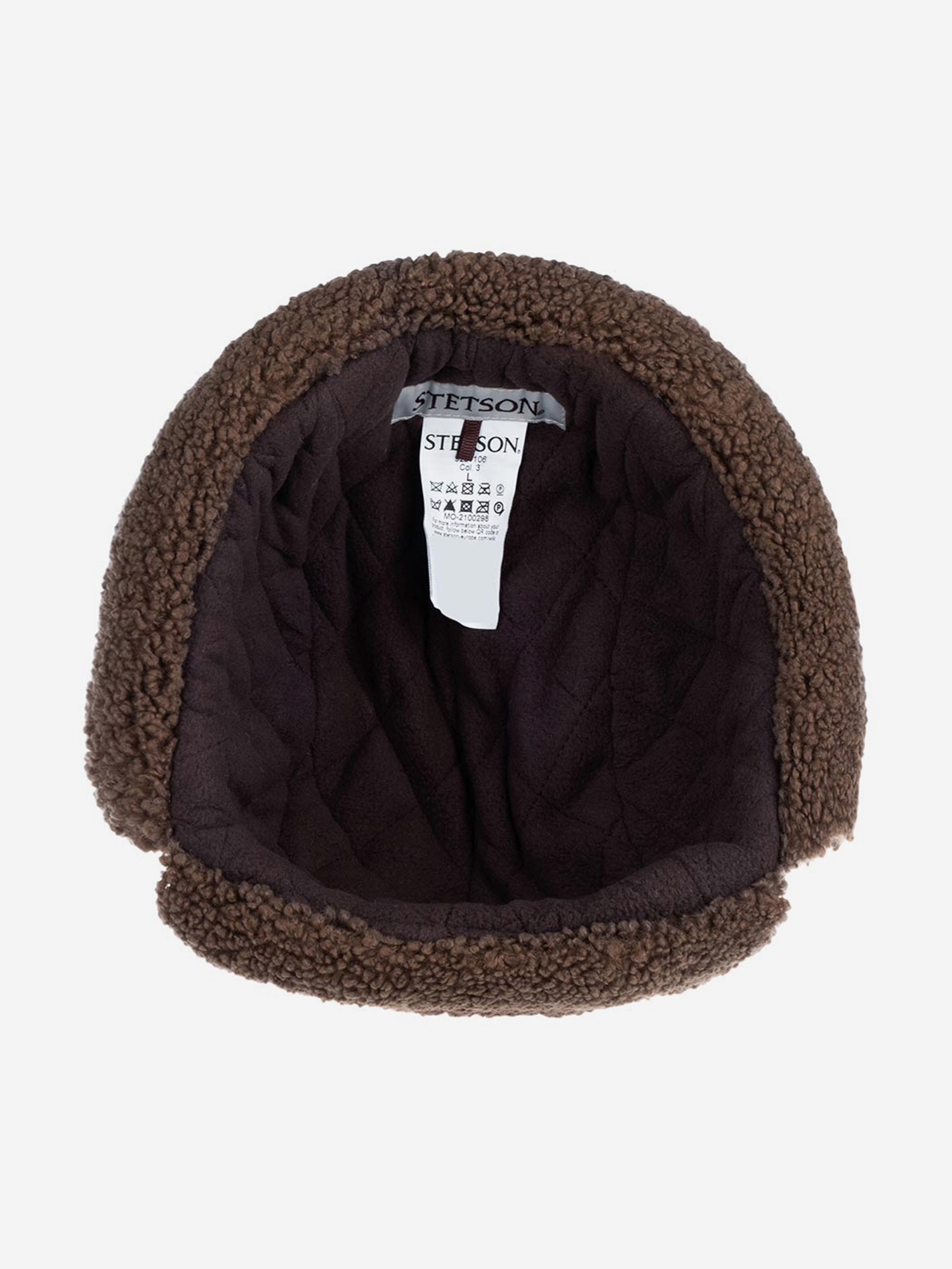 Шапка ушанка STETSON 9291106 BOMBER CAP SOFT COTTON/CORD (серый), Серый 02-651XDOXS9Z-08, размер 57 - фото 6