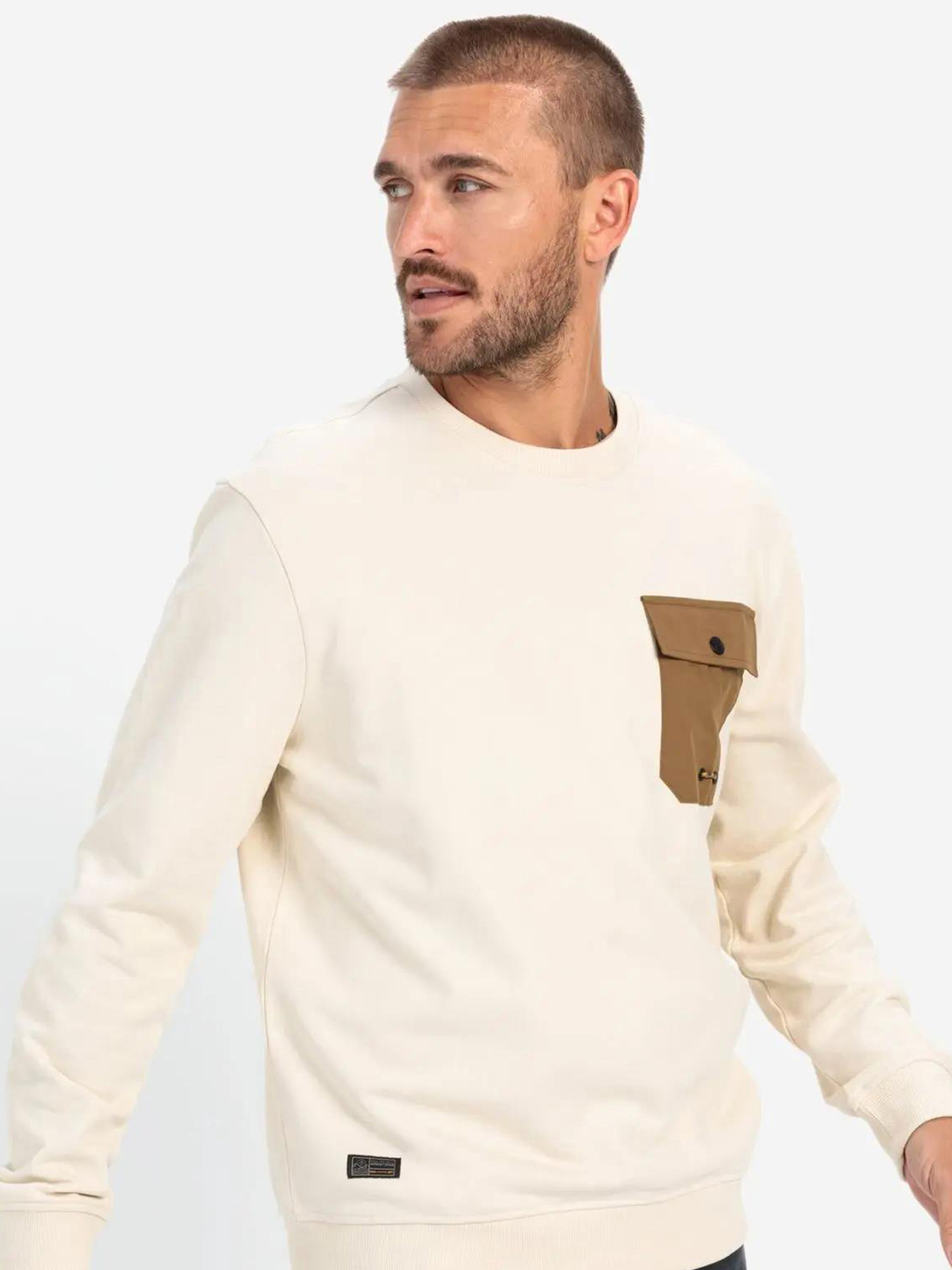 Изображение товара Джемпер мужской Camel Active Sweatshirt 1/1Arm, Белый