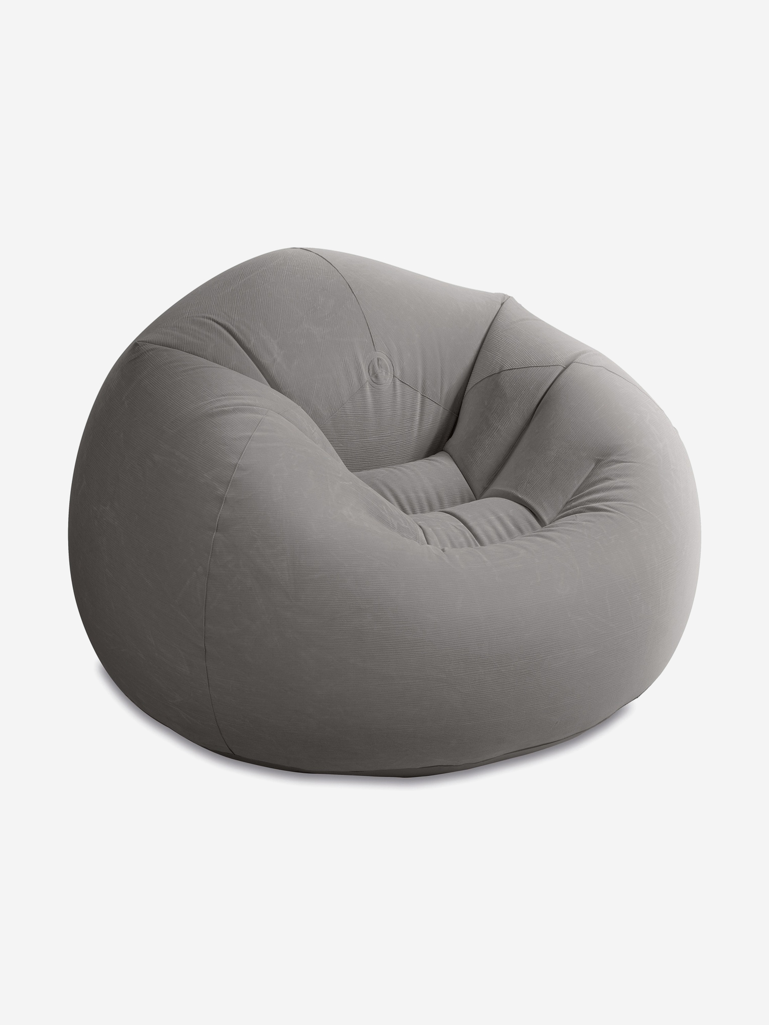 

Кресло надувное Intex Beanless Bag, 114x114x71 см, флок, Серый