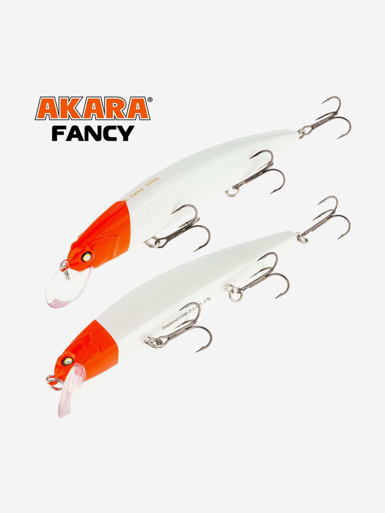 Изображение товара Воблер Akara Fancy 110SP минноу суспендер на щуку, судака 17гр A1