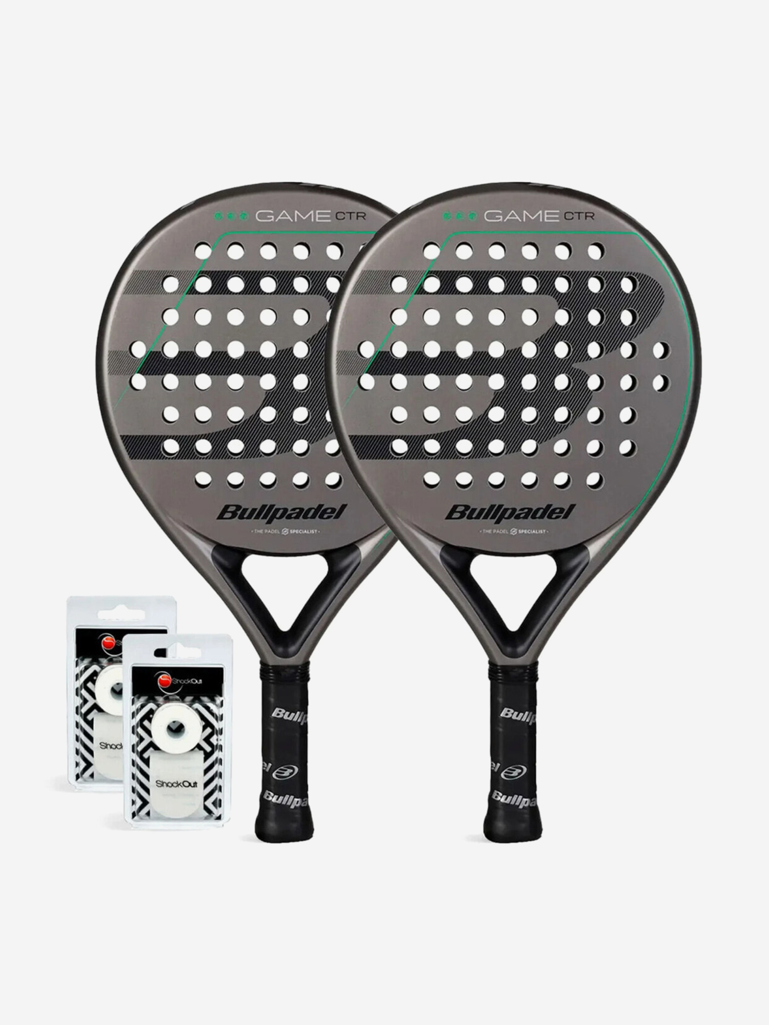 Изображение товара Набор из 2 ракеток для падела Bullpadel Game Control Grey