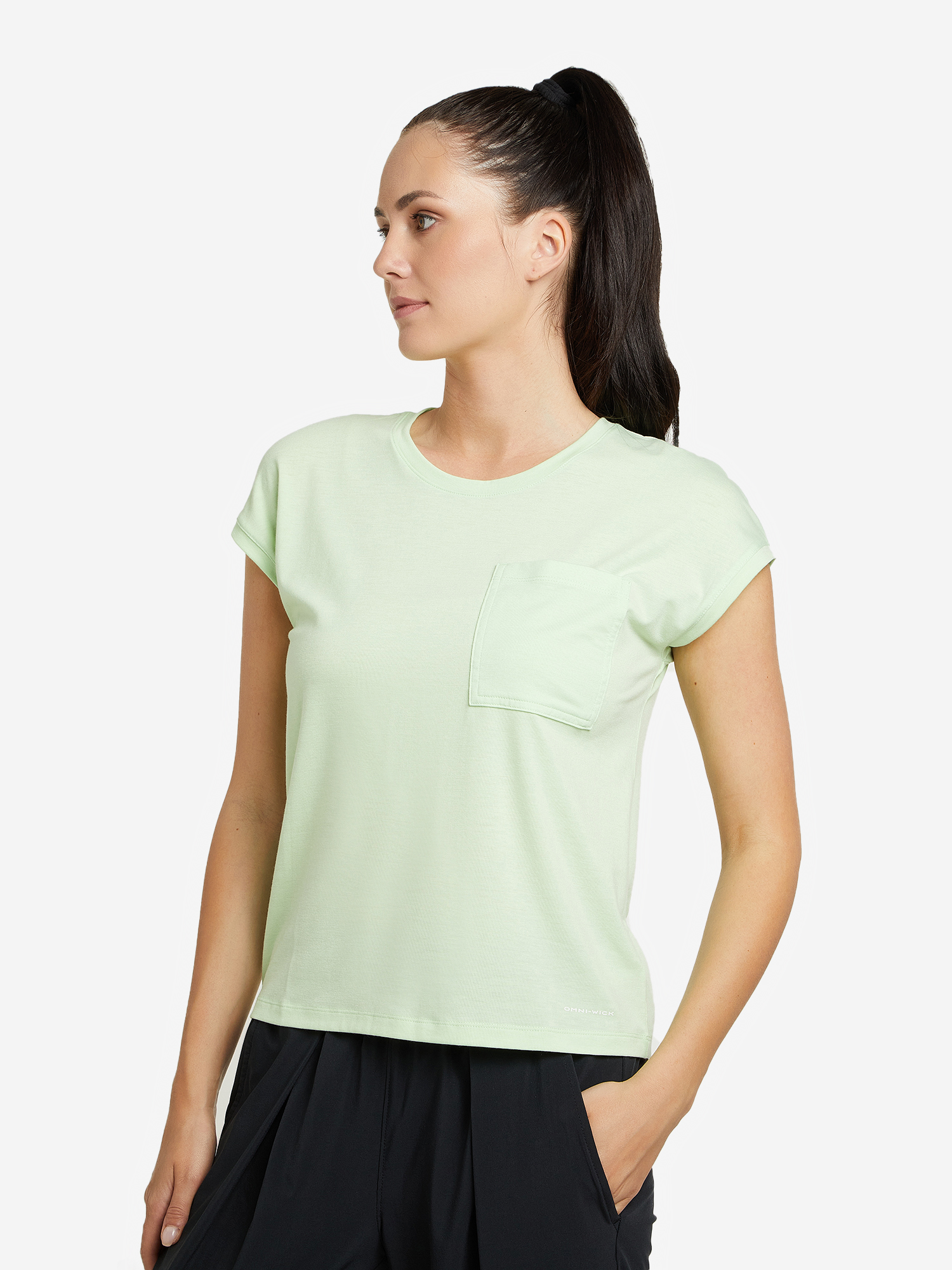 

Футболка женская Columbia Boundless Trek Short Sleeve Tee, Зеленый