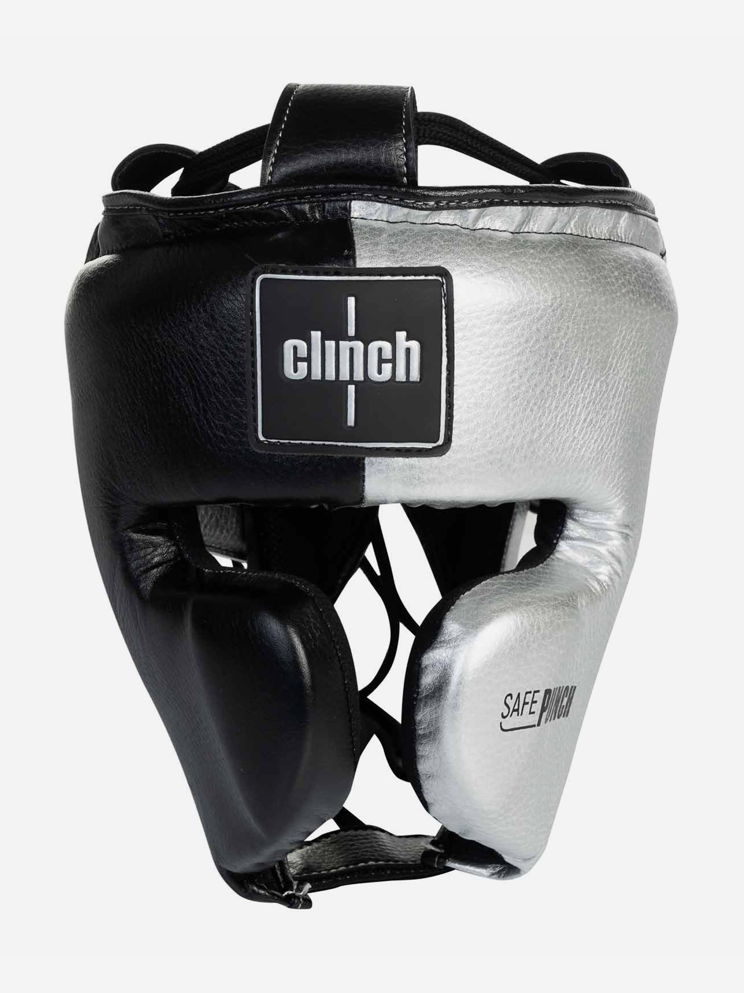 

Шлем боксерский Clinch Punch 2.0 черно-серебристый, Черный