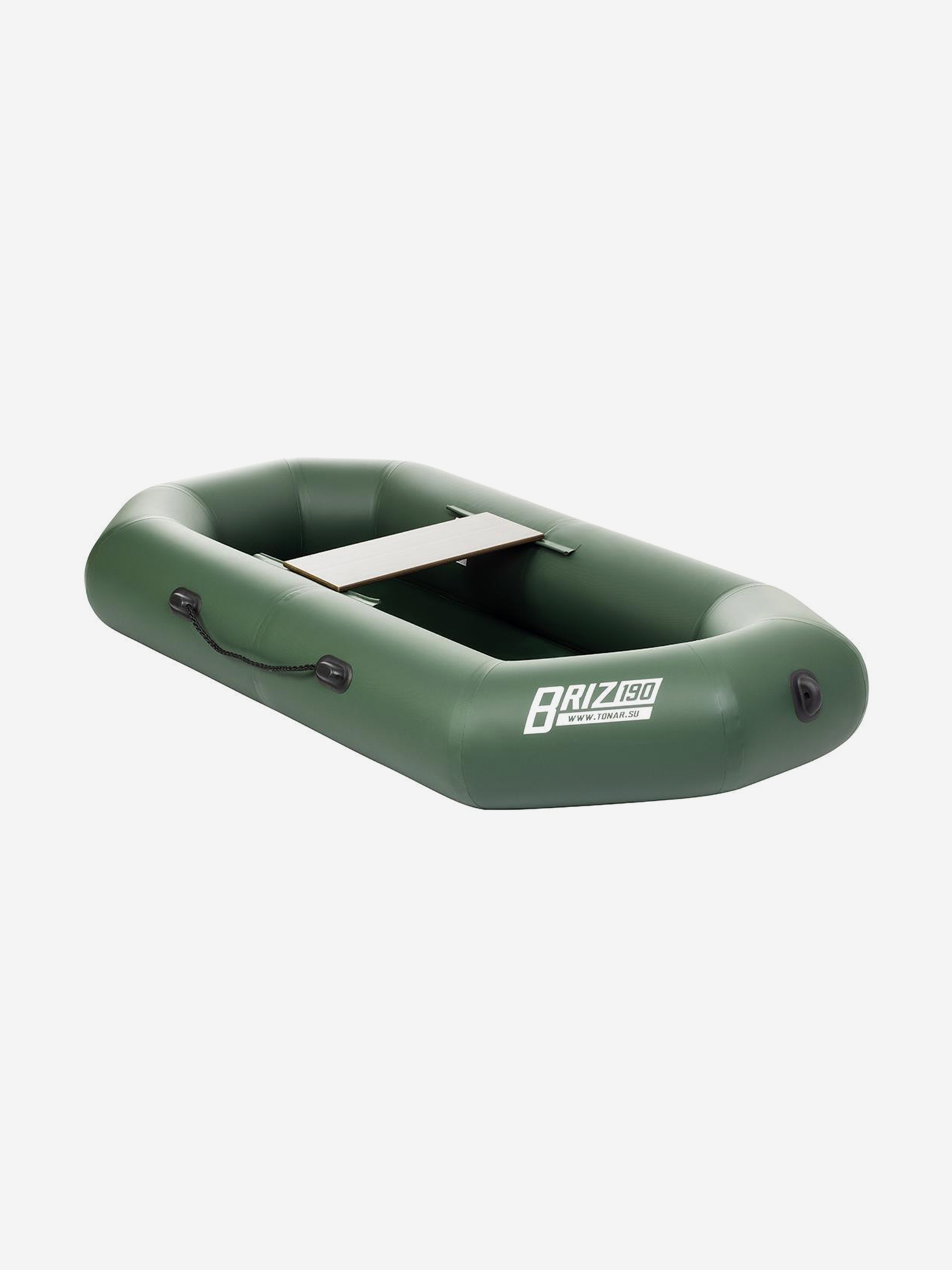 Изображение товара Лодка надувная для рыбалки Тонар Бриз 190 гребки + жесткое сиденье зеленый