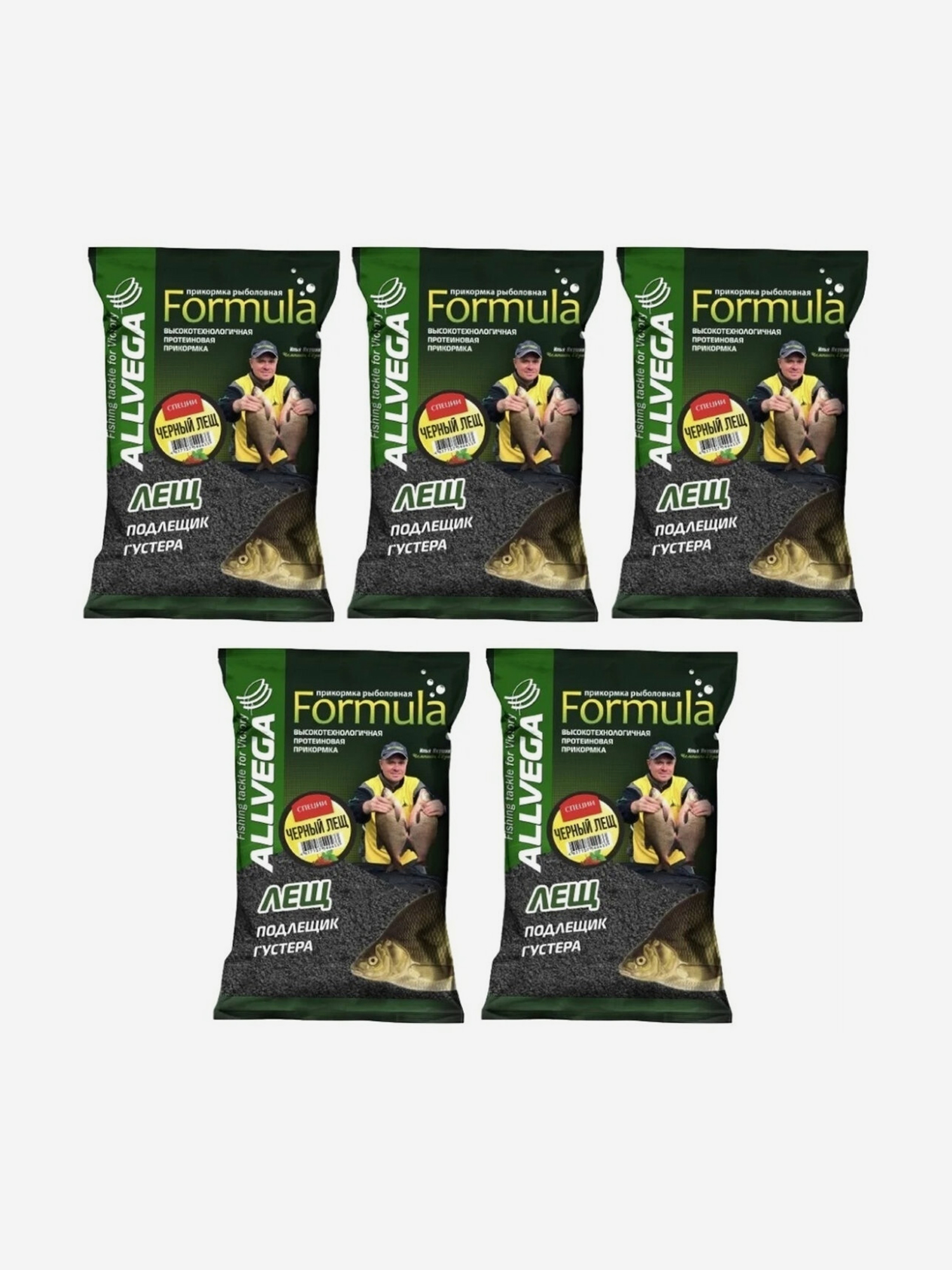 

Прикормка ALLVEGA "Formula Bream Spice" 0,9кг (ЧЕРНЫЙ ЛЕЩ СПЕЦИИ) 5 пакетов по 0,9 кг, Черный