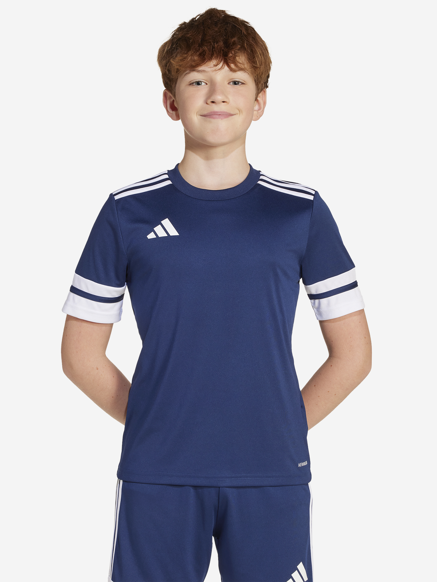 Изображение товара Футболка для мальчиков adidas Squa25 с коротким рукавом и круглым вырезом