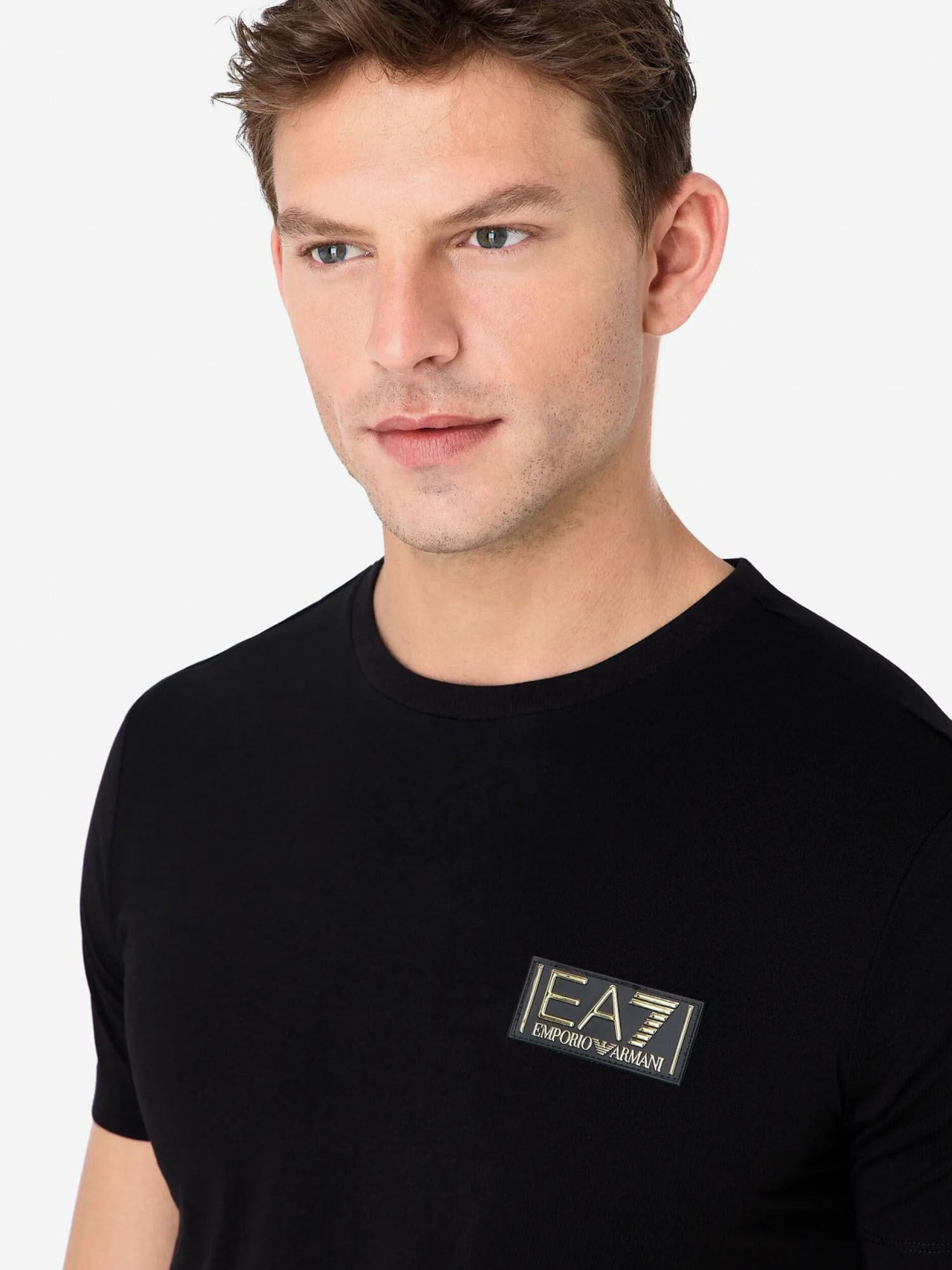 Футболка мужская EA7 Pima T-Shirt, Черный 6RPT18PJM9ZLBHFE26-16919, размер 48 - фото 4