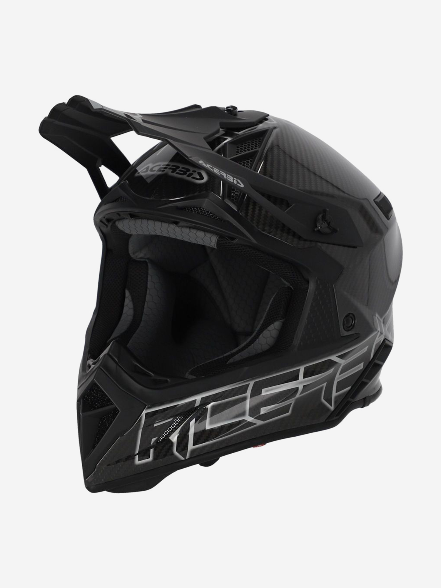 

Мотошлем кроссовый взрослый Acerbis STEEL CARBON 22-06 Black/Grey, Черный