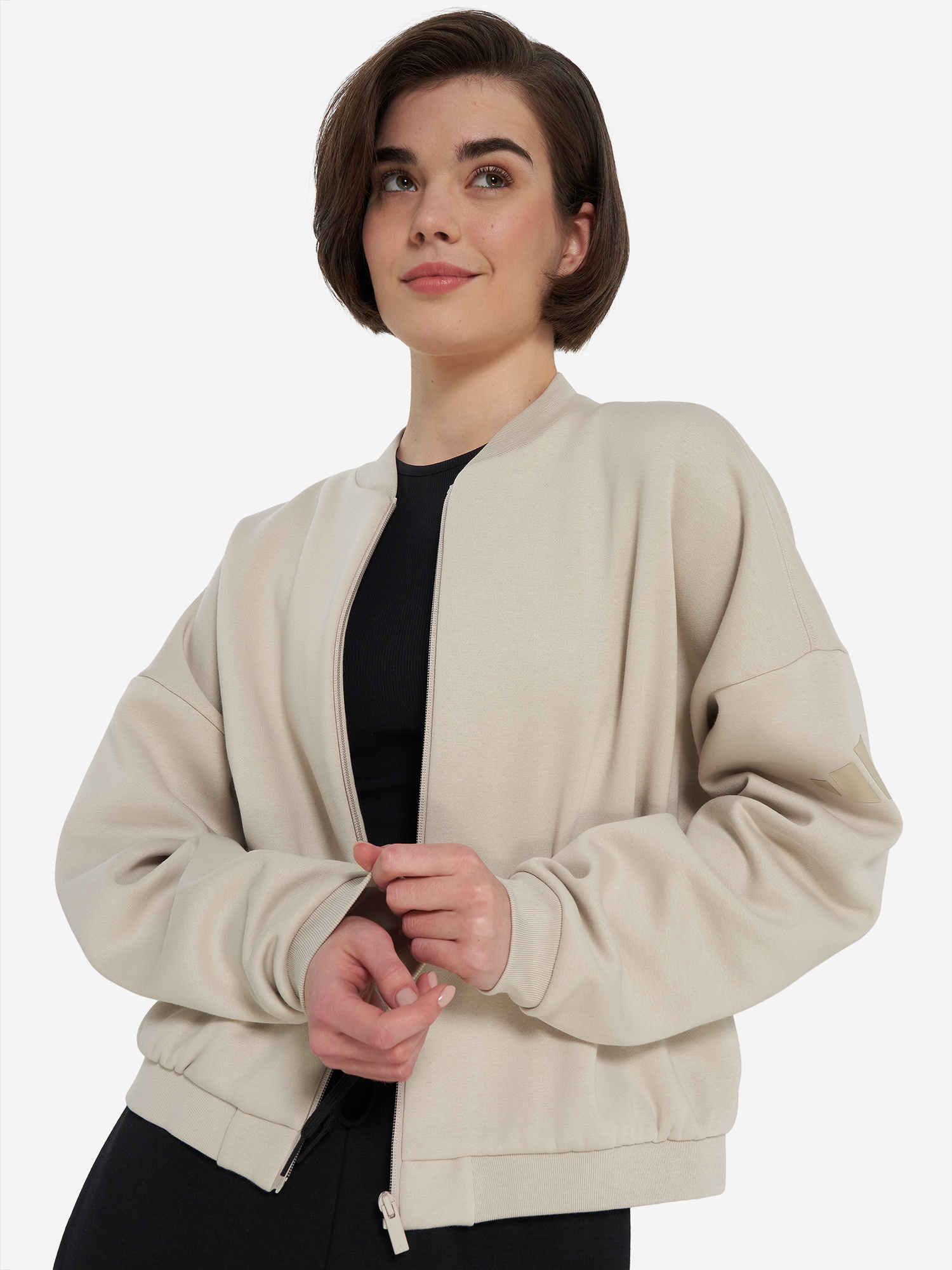 Толстовка женская Adidas, бежевый, арт. jd9972a01-.