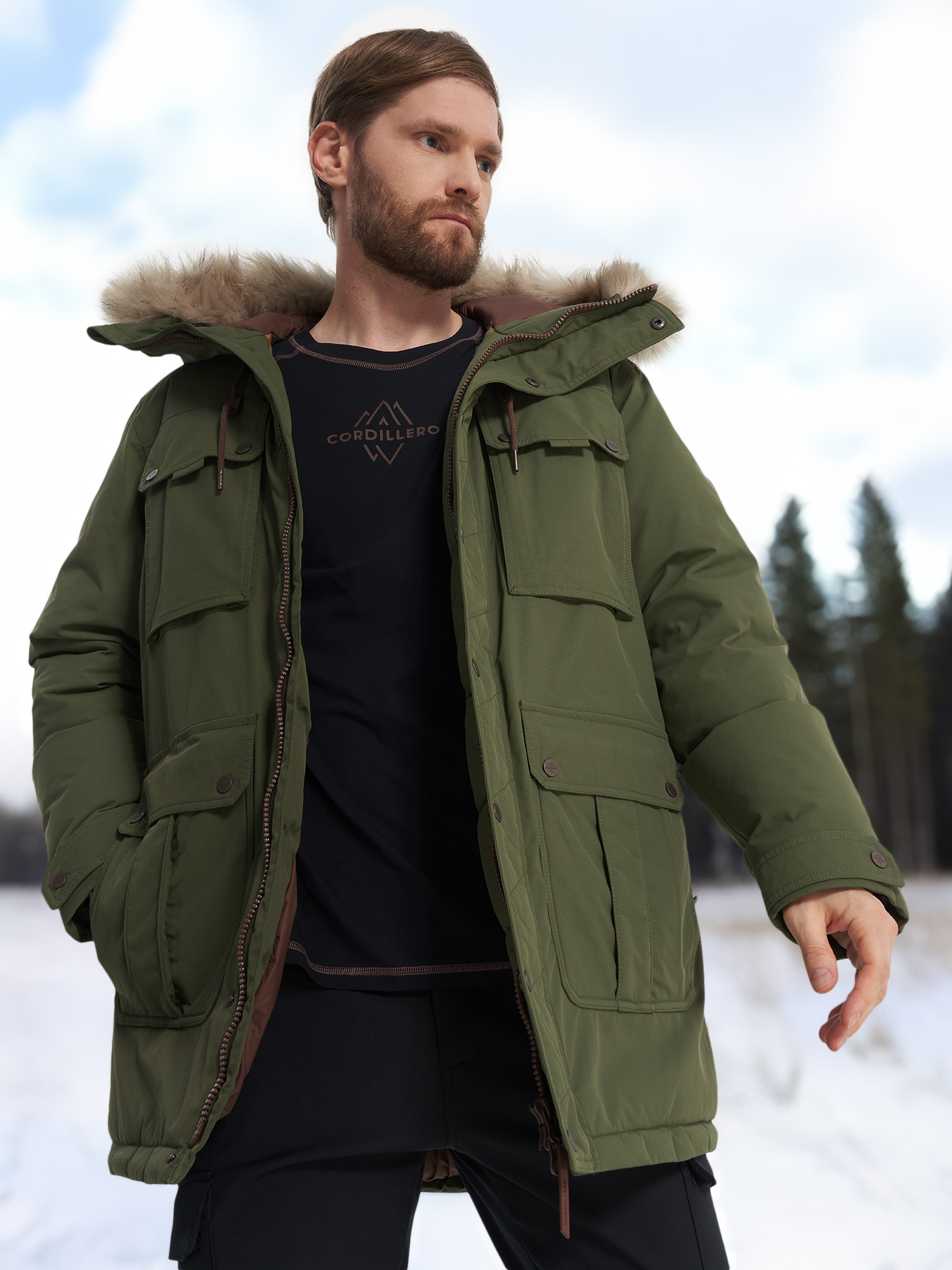 

Пуховик мужской Cordillero, Зеленый