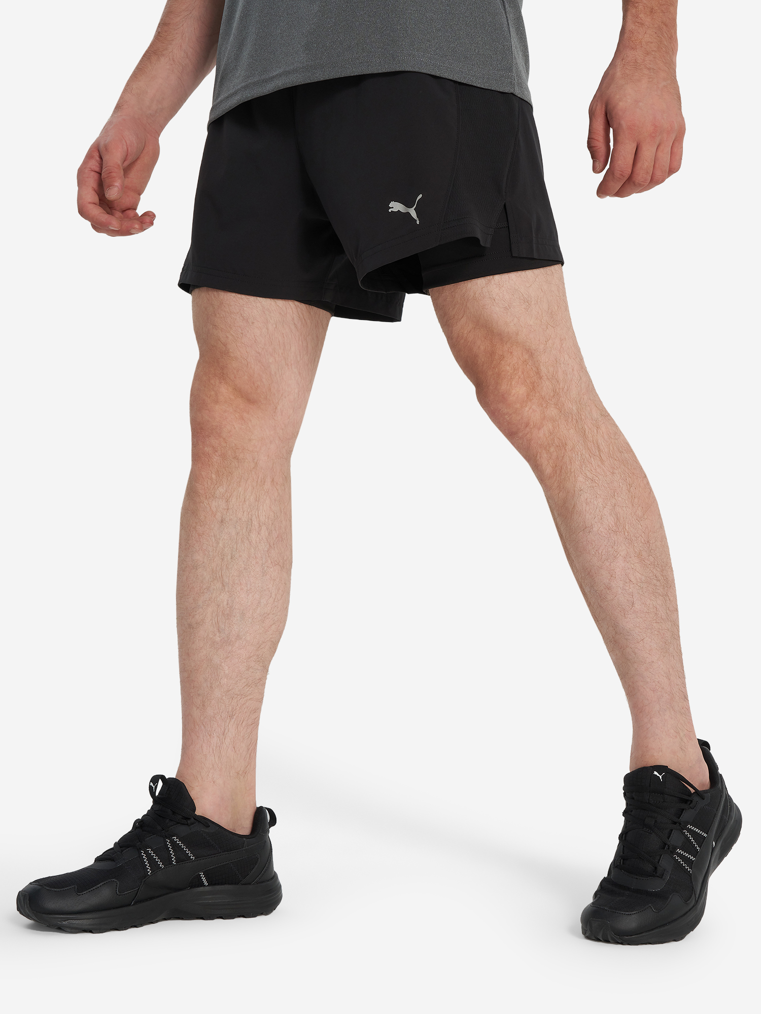 

Шорты мужские PUMA Run 2 In 1, Черный