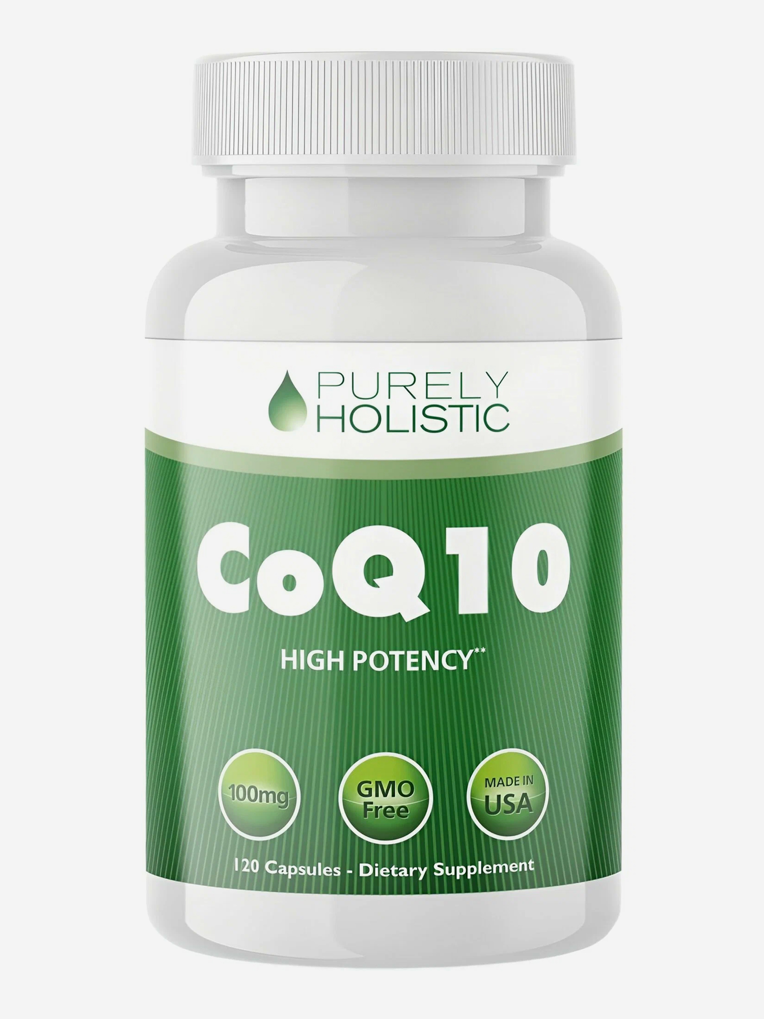 Изображение товара Коэнзим CoQ10 100 мг, 120 капсул Purely Holistic для суставов и восстановления