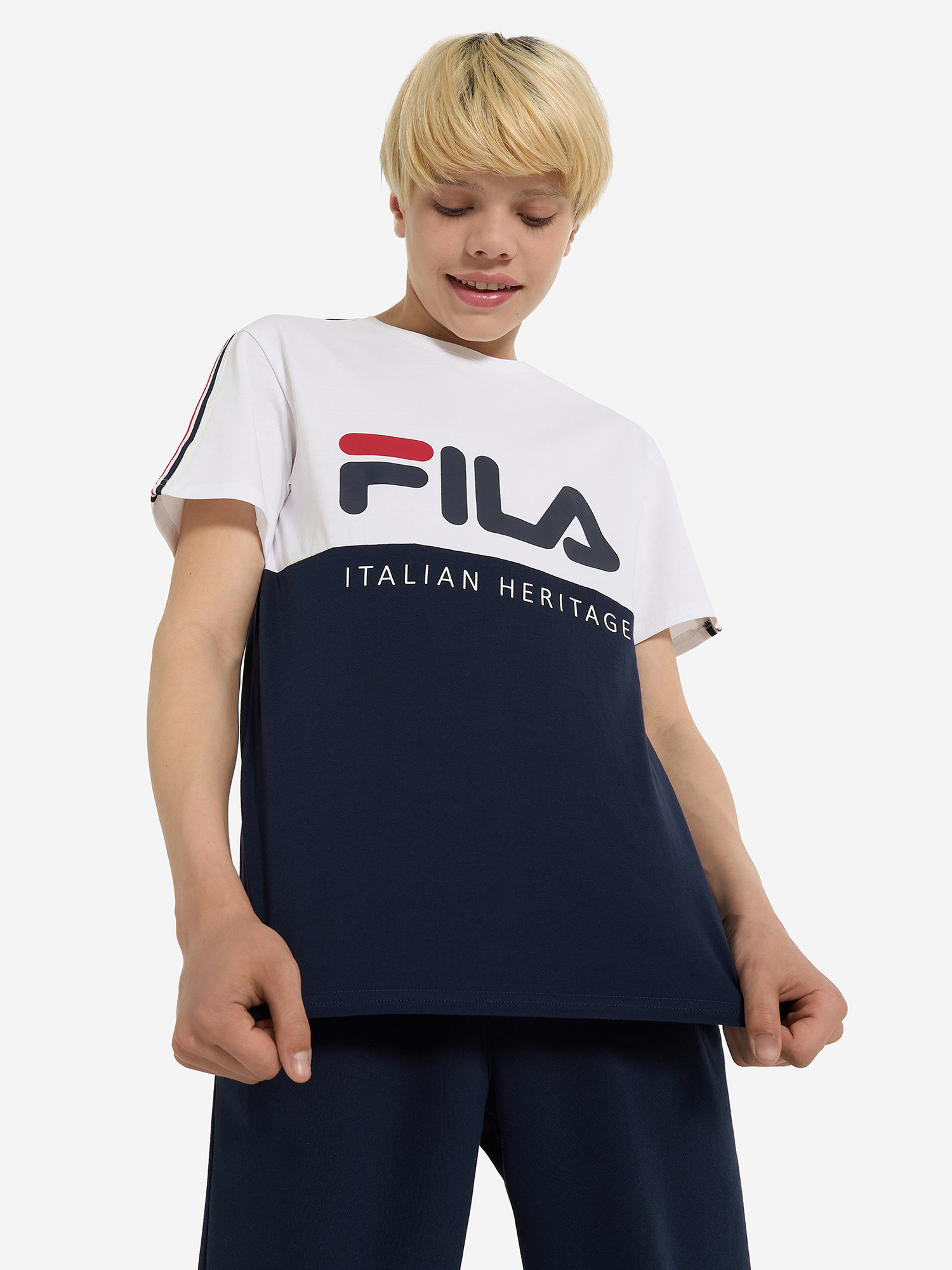 фото Футболка для мальчиков fila, синий