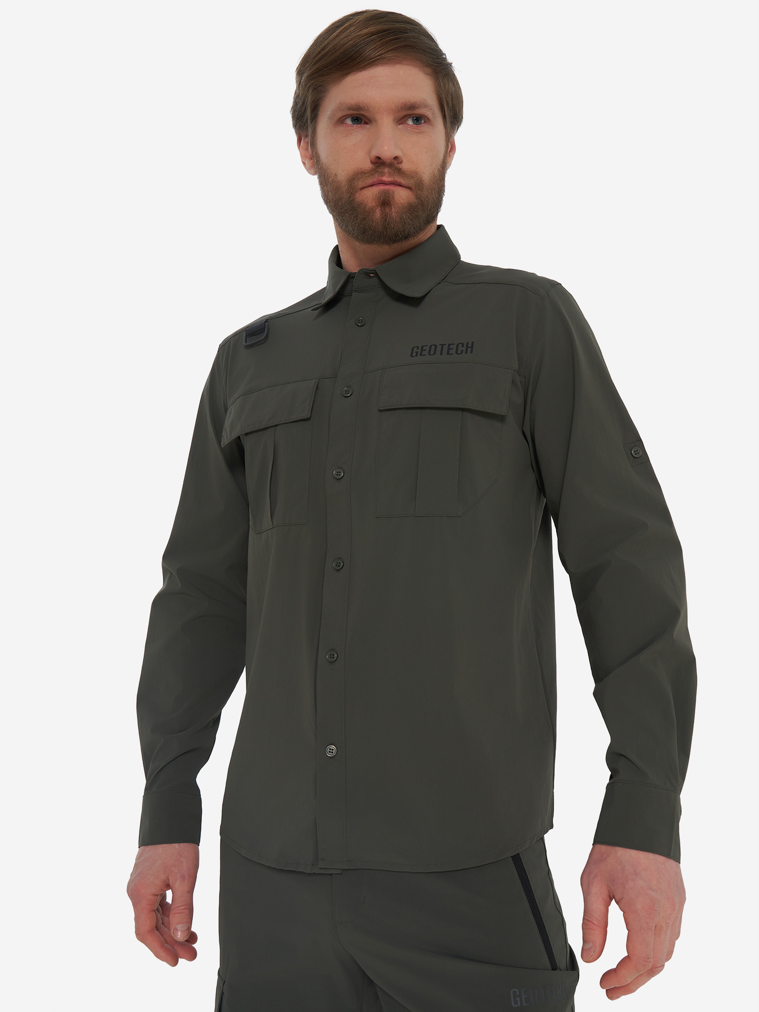 Изображение товара Мужская рубашка Geotech для рыбалки и охоты с длинным рукавом