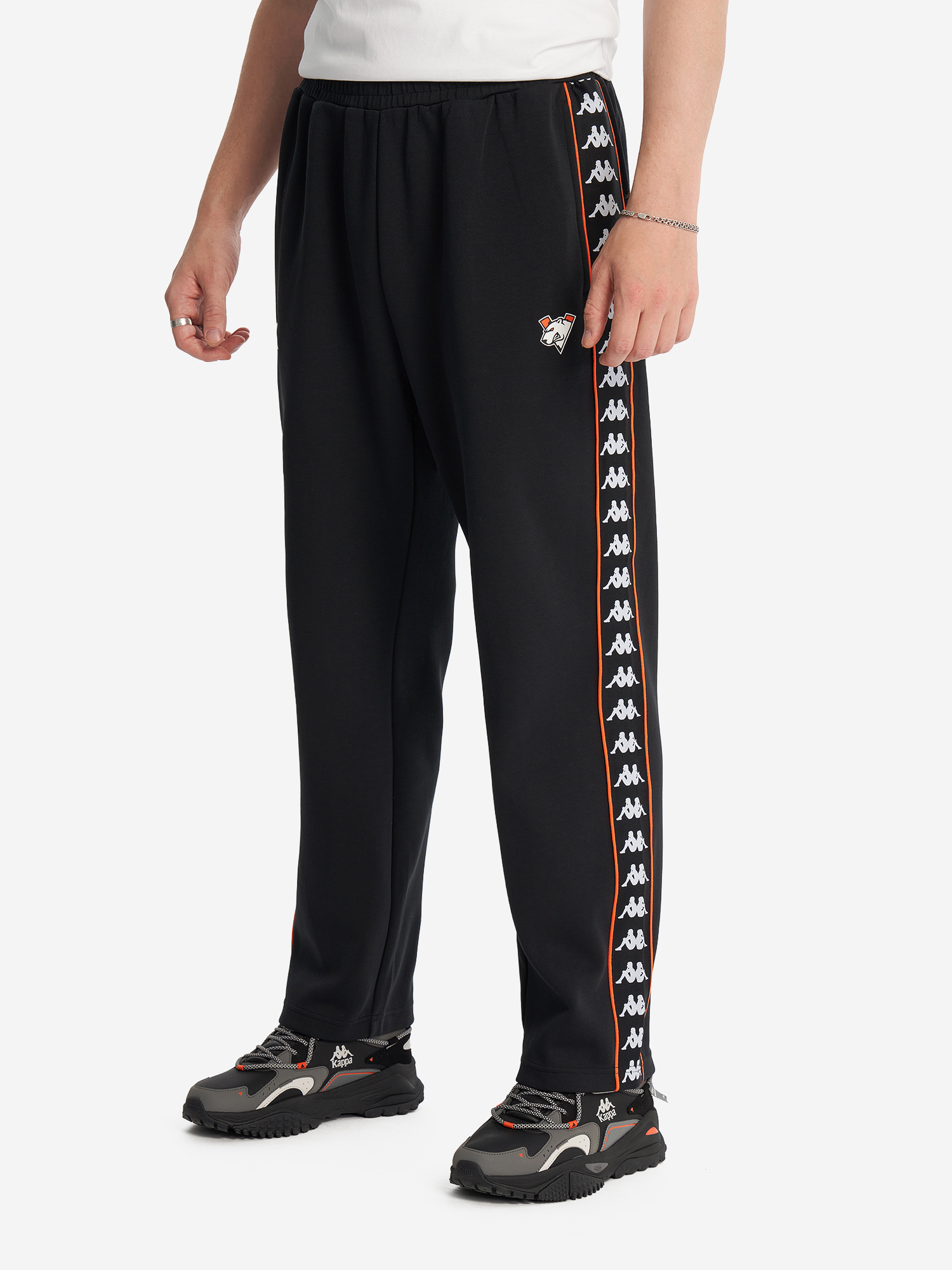 фото Брюки kappa x virtus.pro, черный