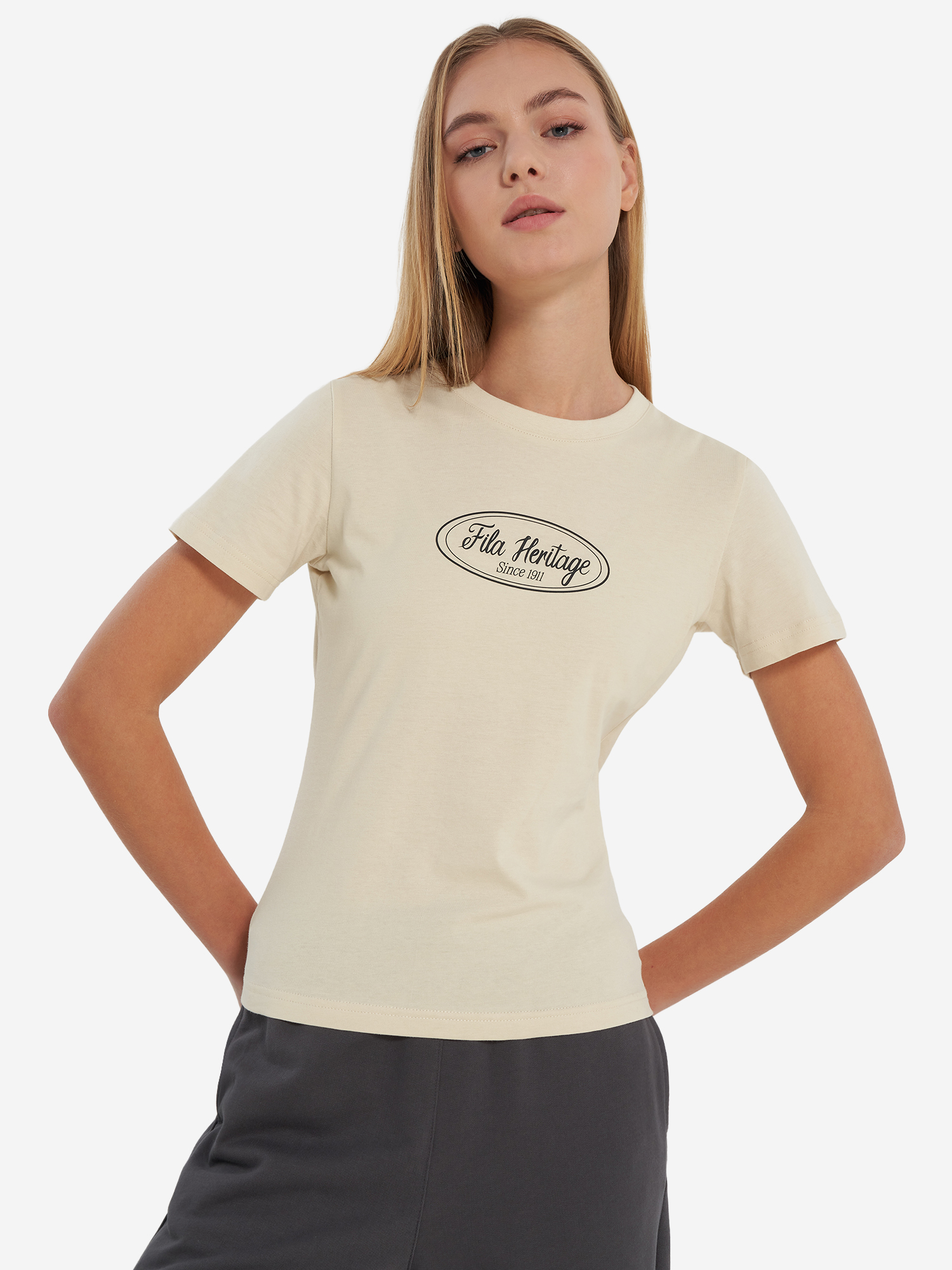 Футболка женская Fila, бежевый, арт. 32728