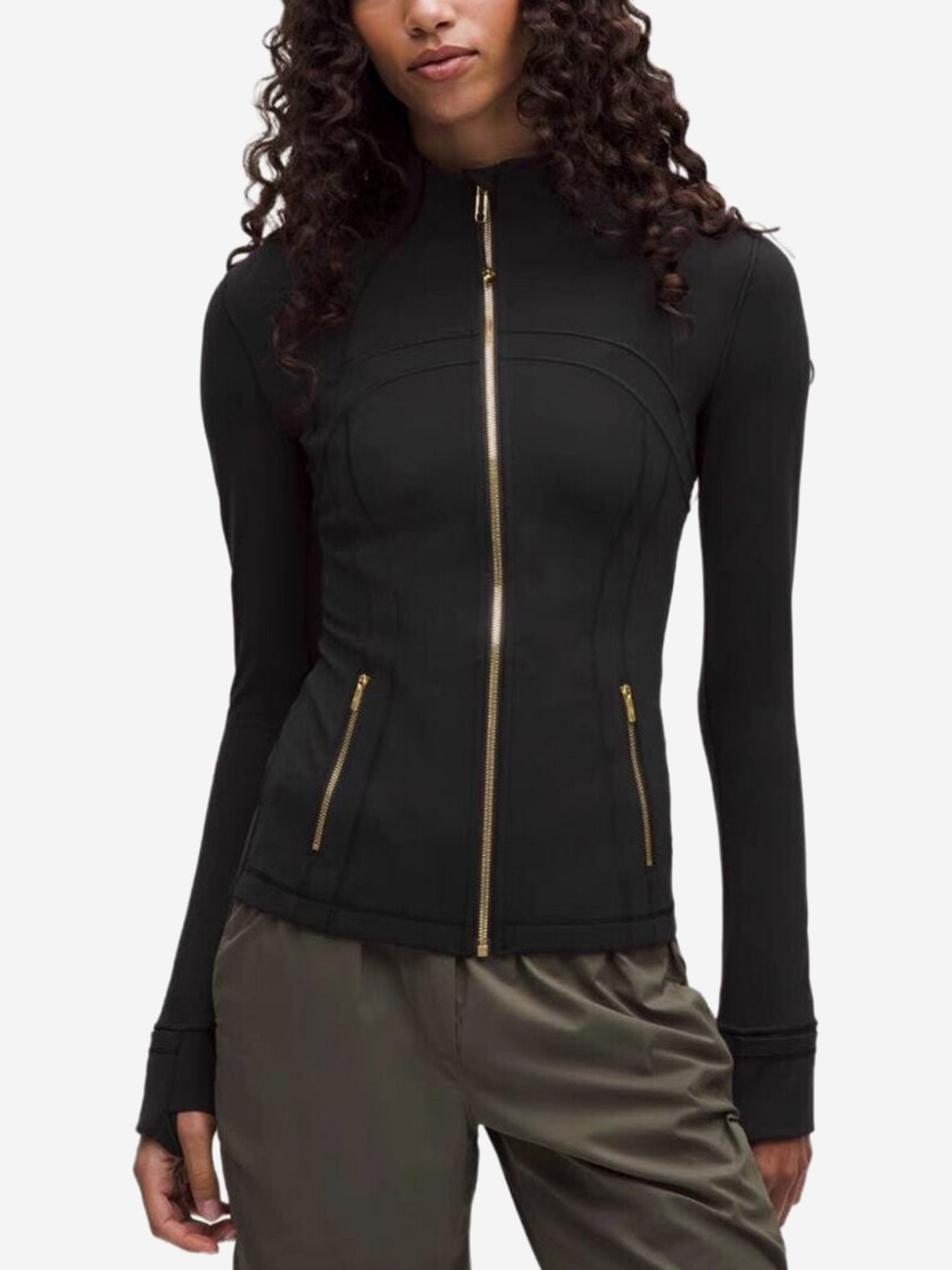 Изображение товара Женская спортивная куртка Lululemon Define Jacket черная демисезонная Изображение товара Женская спортивная куртка Lululemon Define Jacket черная демисезонная