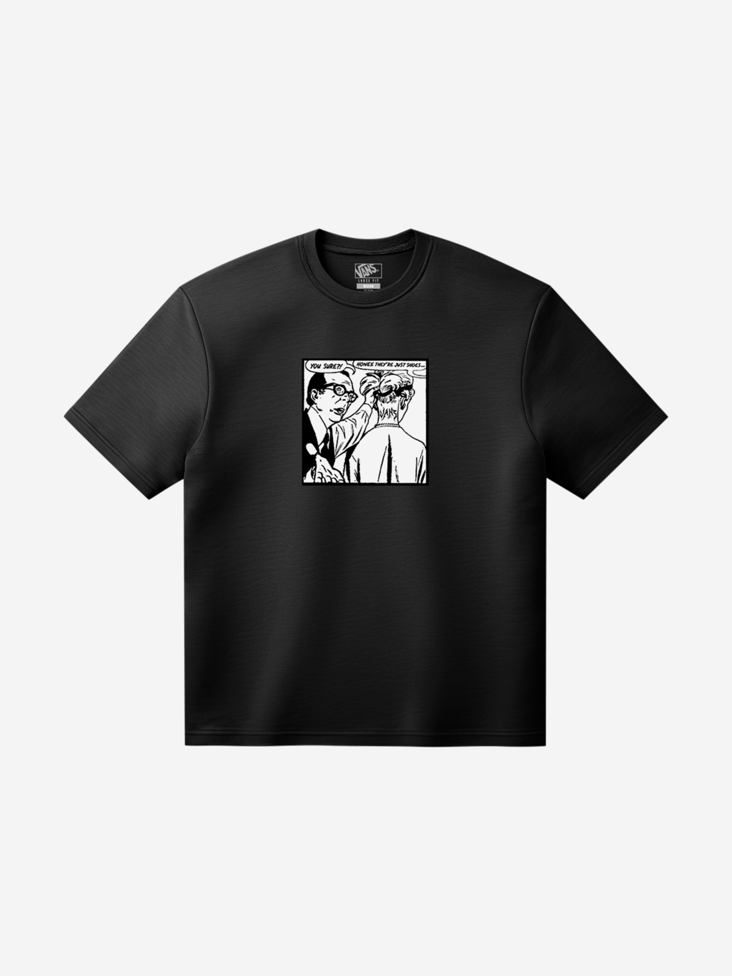 Футболка Vans They Are Just Shoes Loose SS, черный, арт. VN000VY4BLK1V0D