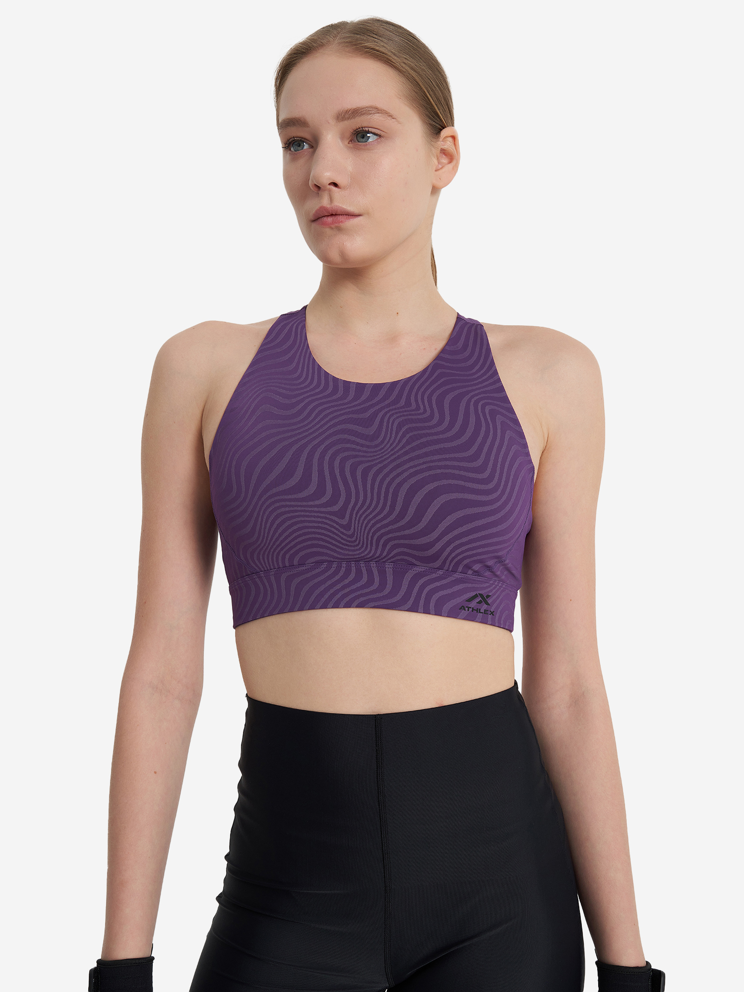 Спортивный топ бра Athlex, Фиолетовый 132191A31-L2, размер RUS 44 | EUR S/36 - фото 2