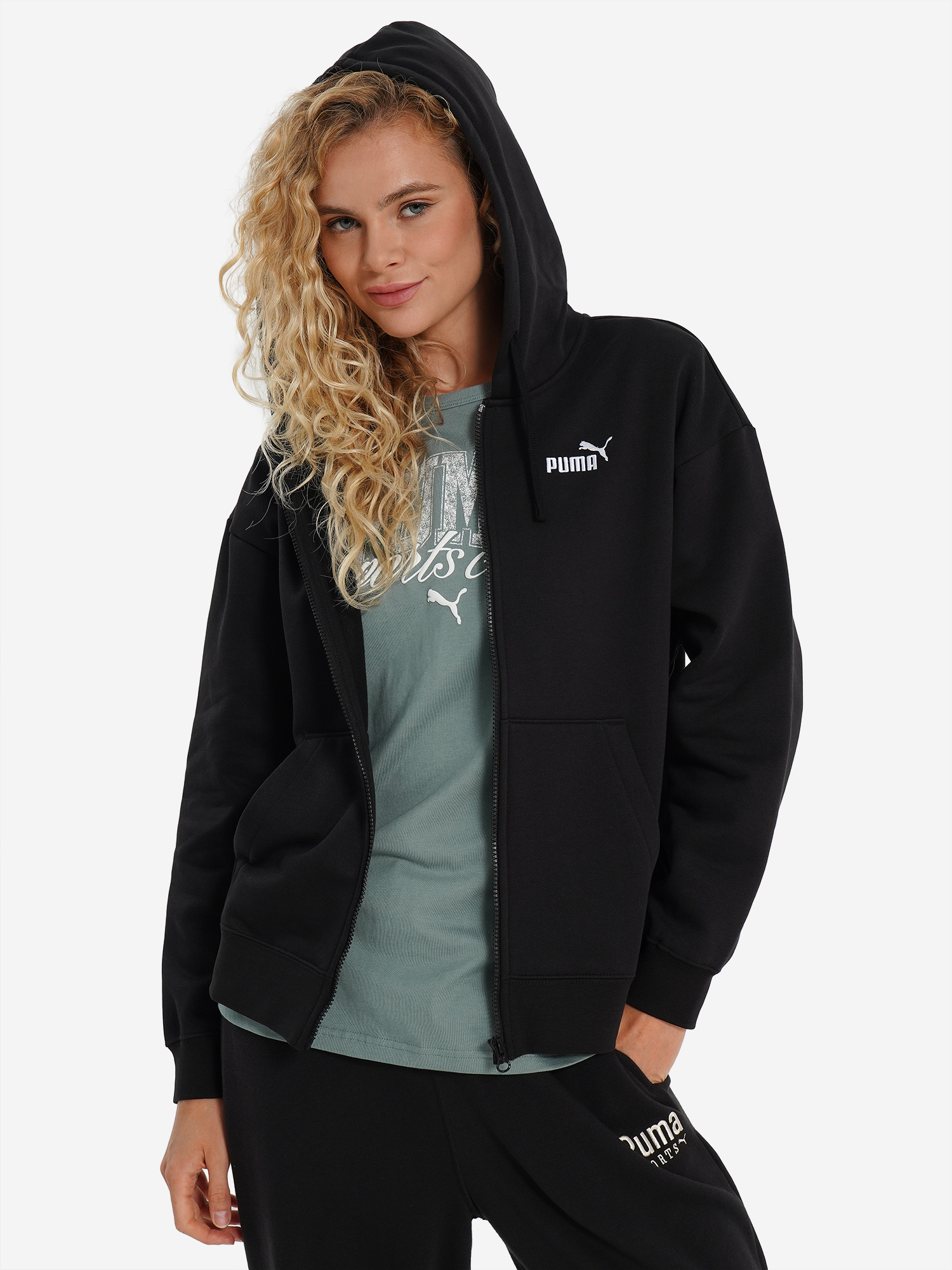 Толстовка женская PUMA, черный, арт. 682408p0p-01