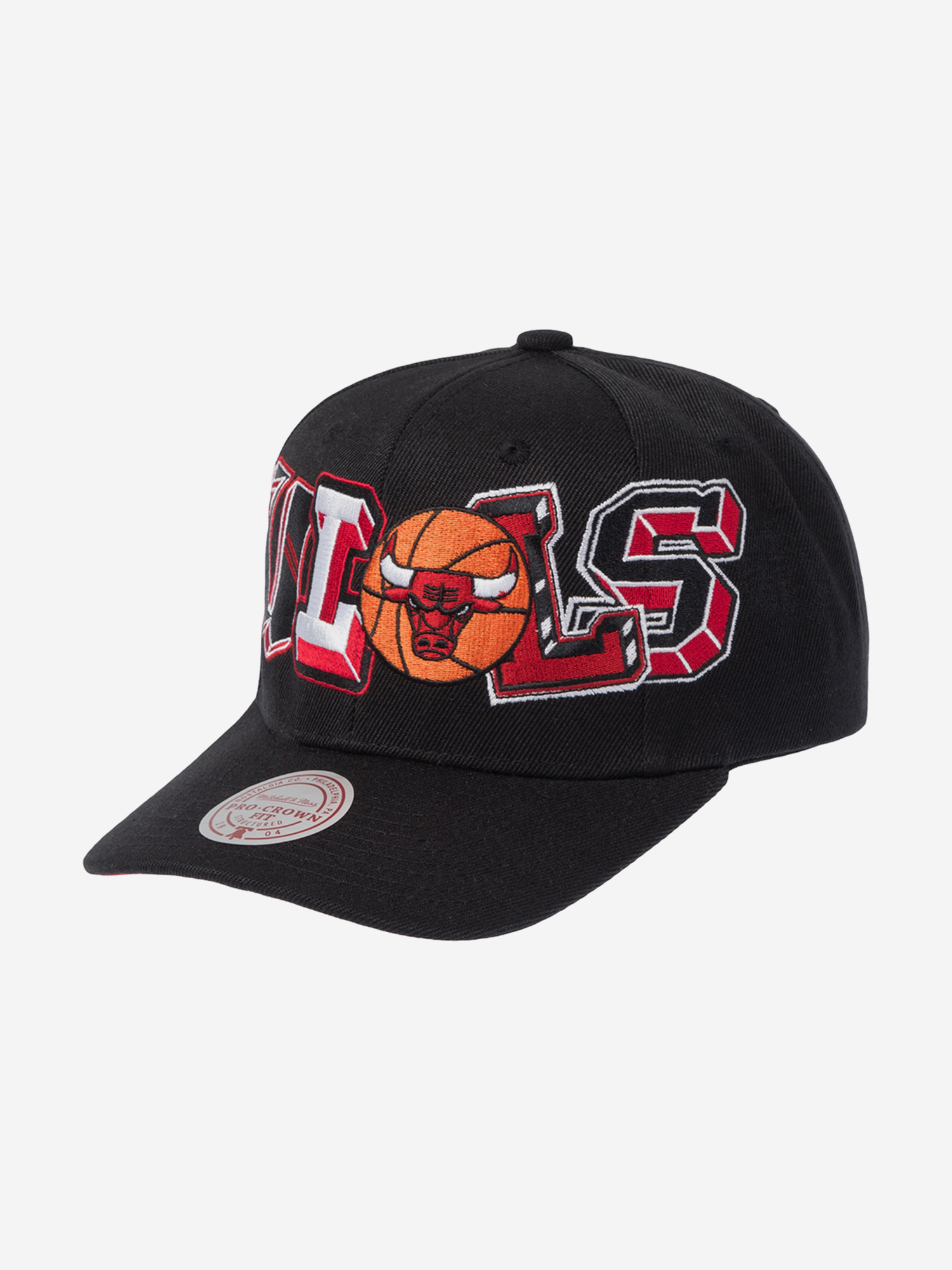 Изображение товара Бейсболка MITCHELL NESS Chicago Bulls NBA черная унисекс всесезонная
