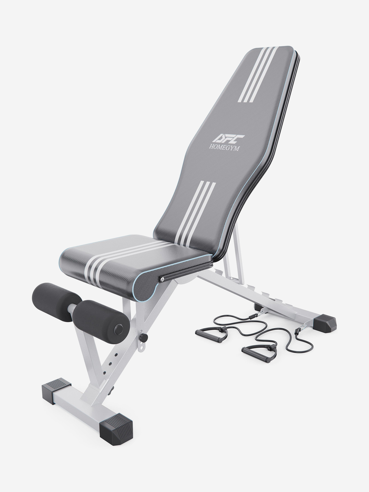 Изображение товара Скамья силовая универсальная DFC с эспандерами DT029