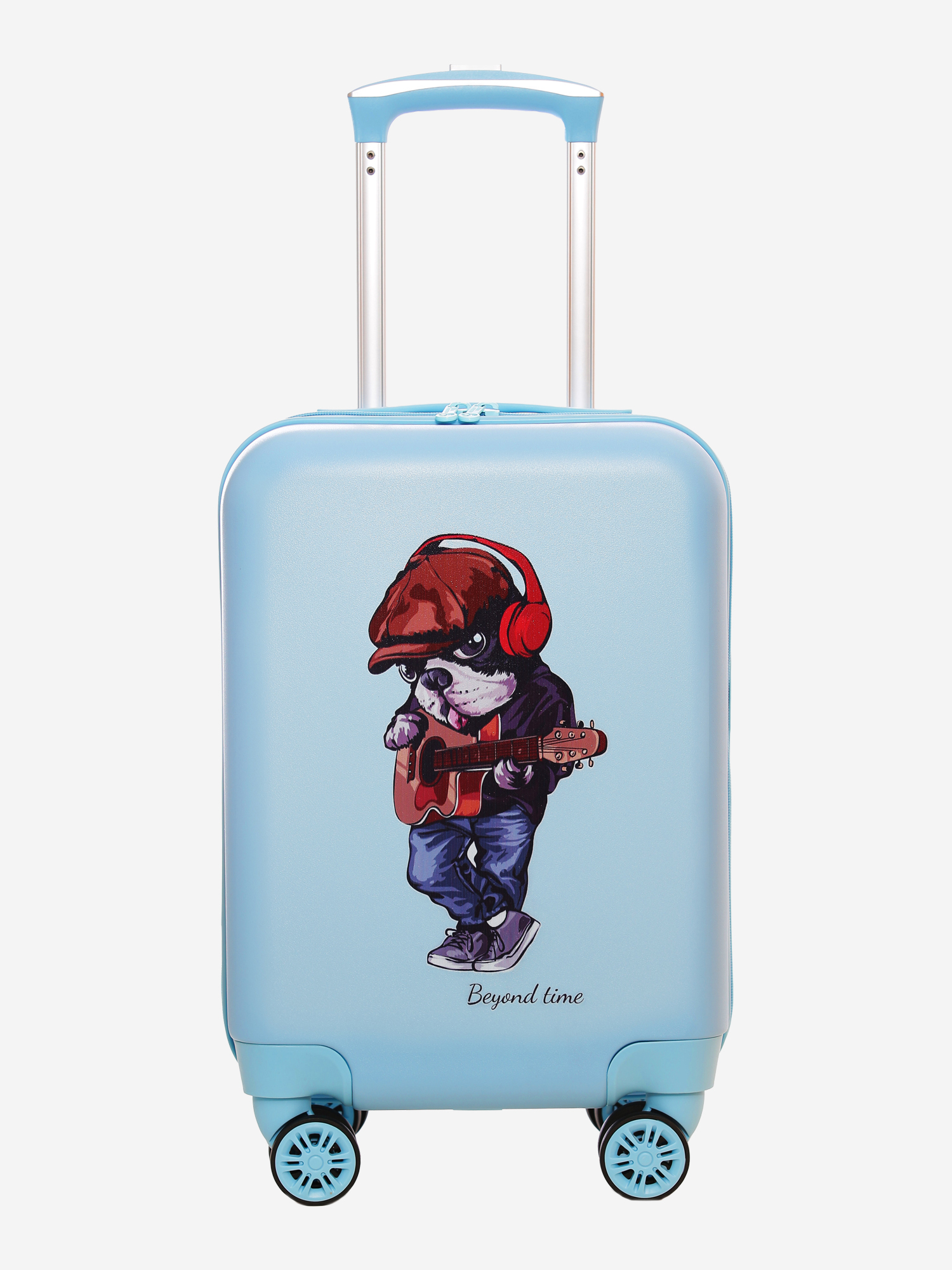 Изображение товара BEYOND TIME R139 Пес музыкант голубой — детский чемодан 28 л
