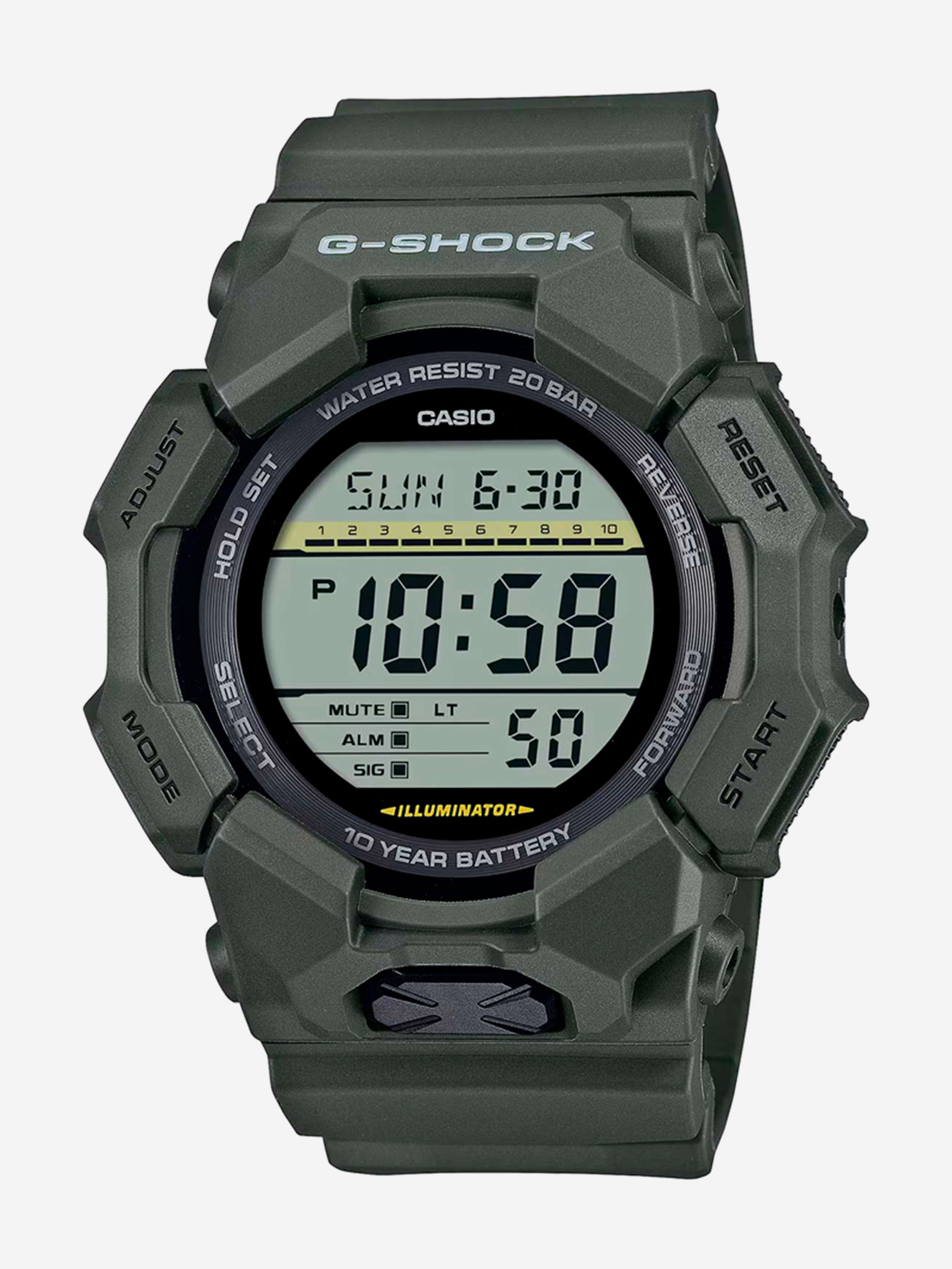 

Спортивные часы CASIO GD-010-3E, Зеленый