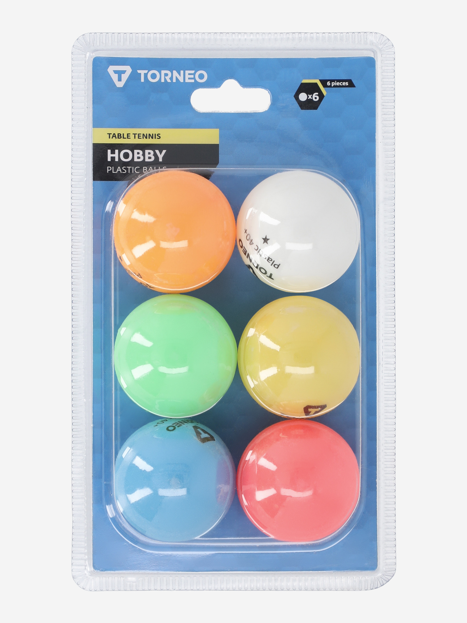 

Мячи для настольного тенниса Torneo, 6 шт., Мультицвет